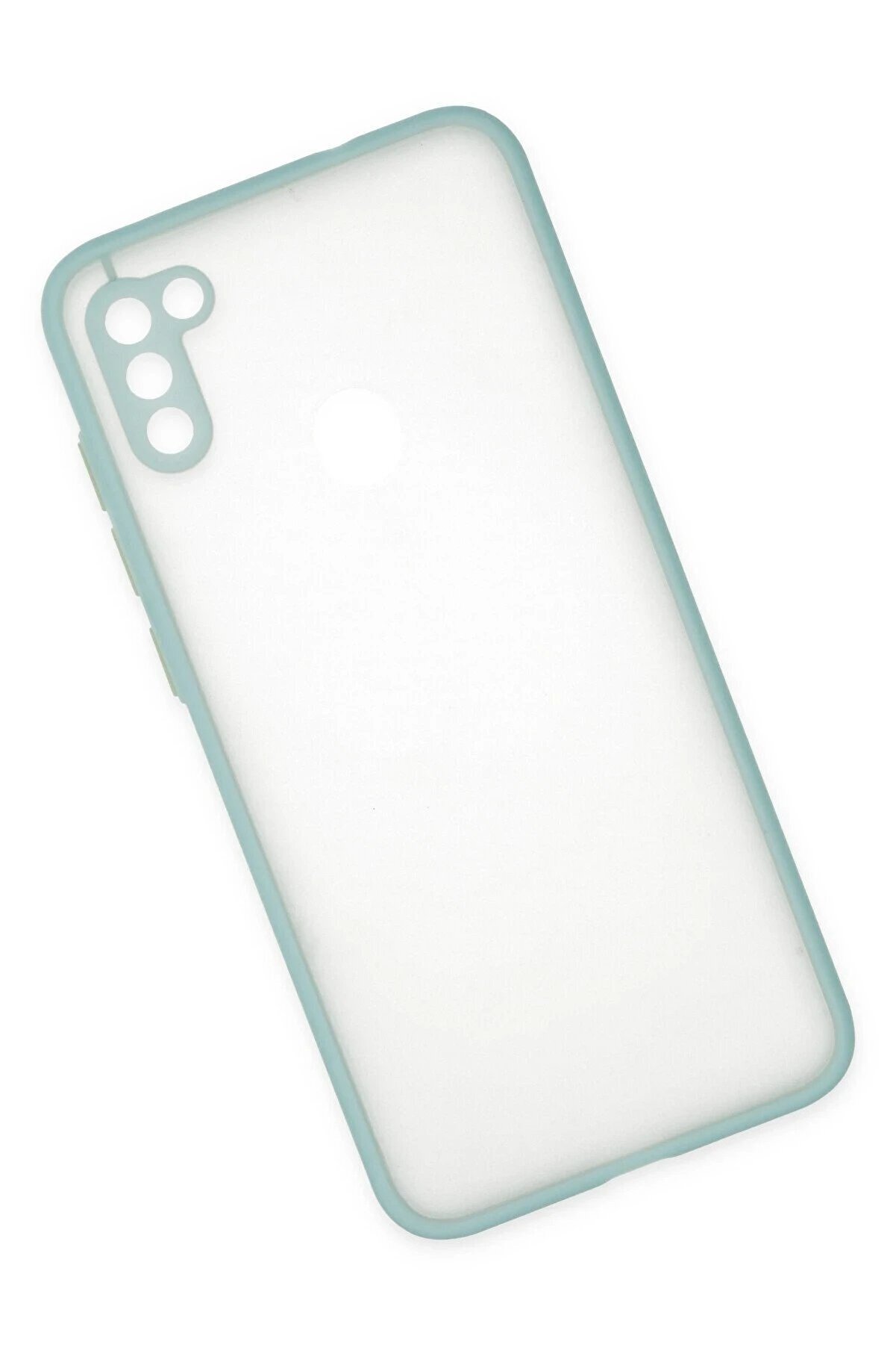 Samsung Galaxy A11 Kılıf Montreal Si̇li̇kon Kapak - Turkuaz - Dropx1994-3026