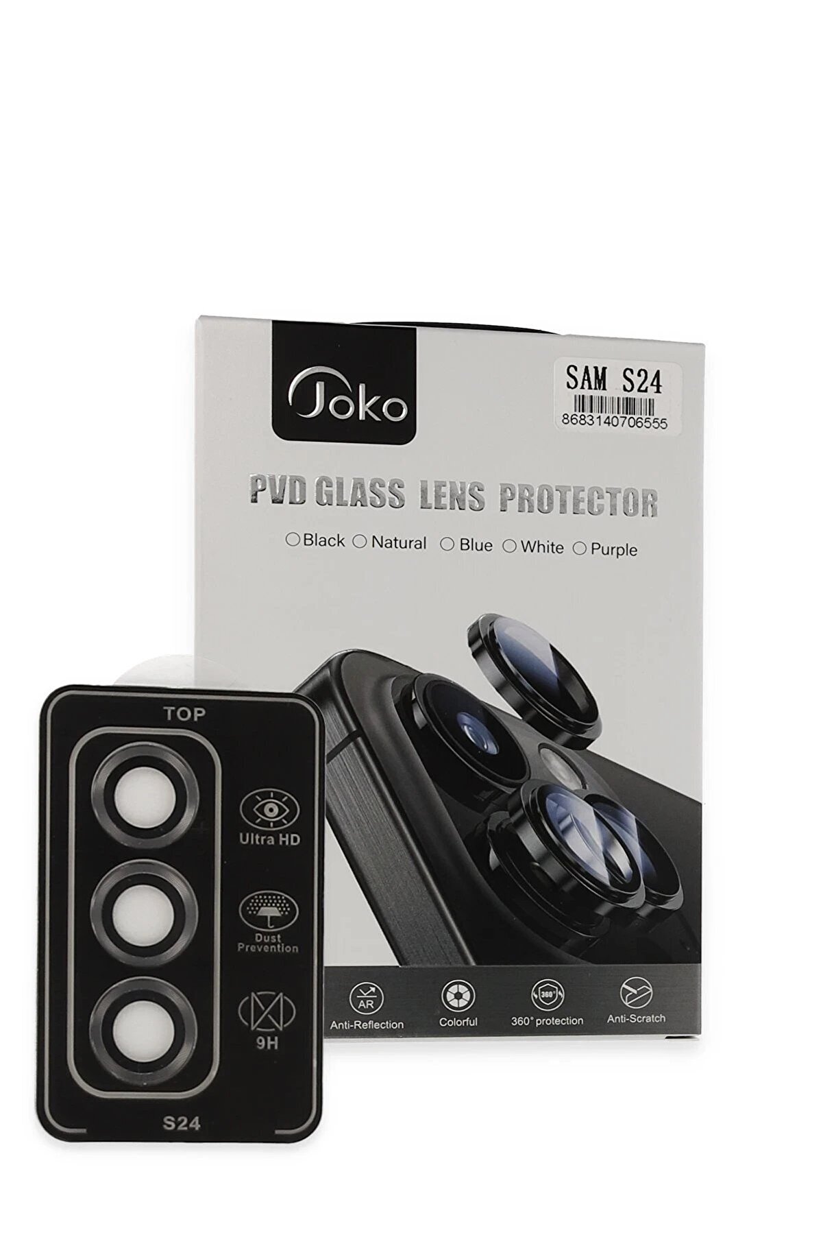 CepteToptan Samsung Galaxy S24 PVD Metal Kamera Lens - Titan Gri - DROPX1637-8340