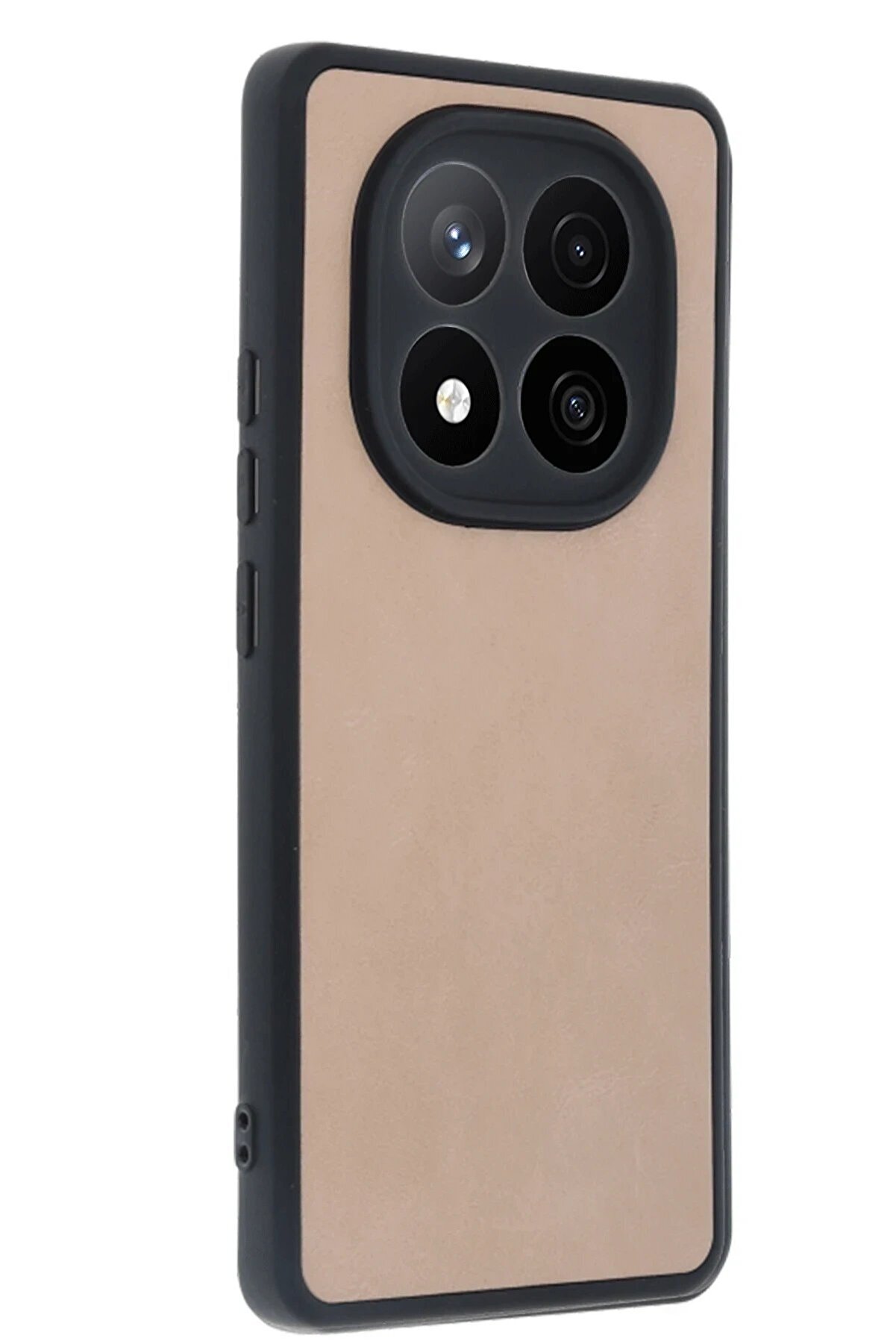 CepteToptan Xiaomi Redmi Note 14 Pro 4G Kılıf Aras Deri Kapak - Pudra - DROPX9615-2218