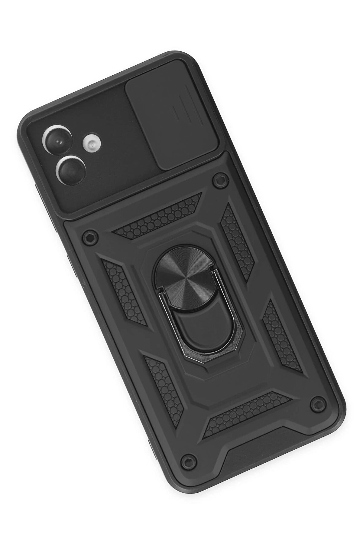 Samsung Galaxy A04 Kılıf Pars Lens Y&uuml;z&uuml;kl&uuml; Si̇li̇kon - Si̇yah - Dropx9387-2420