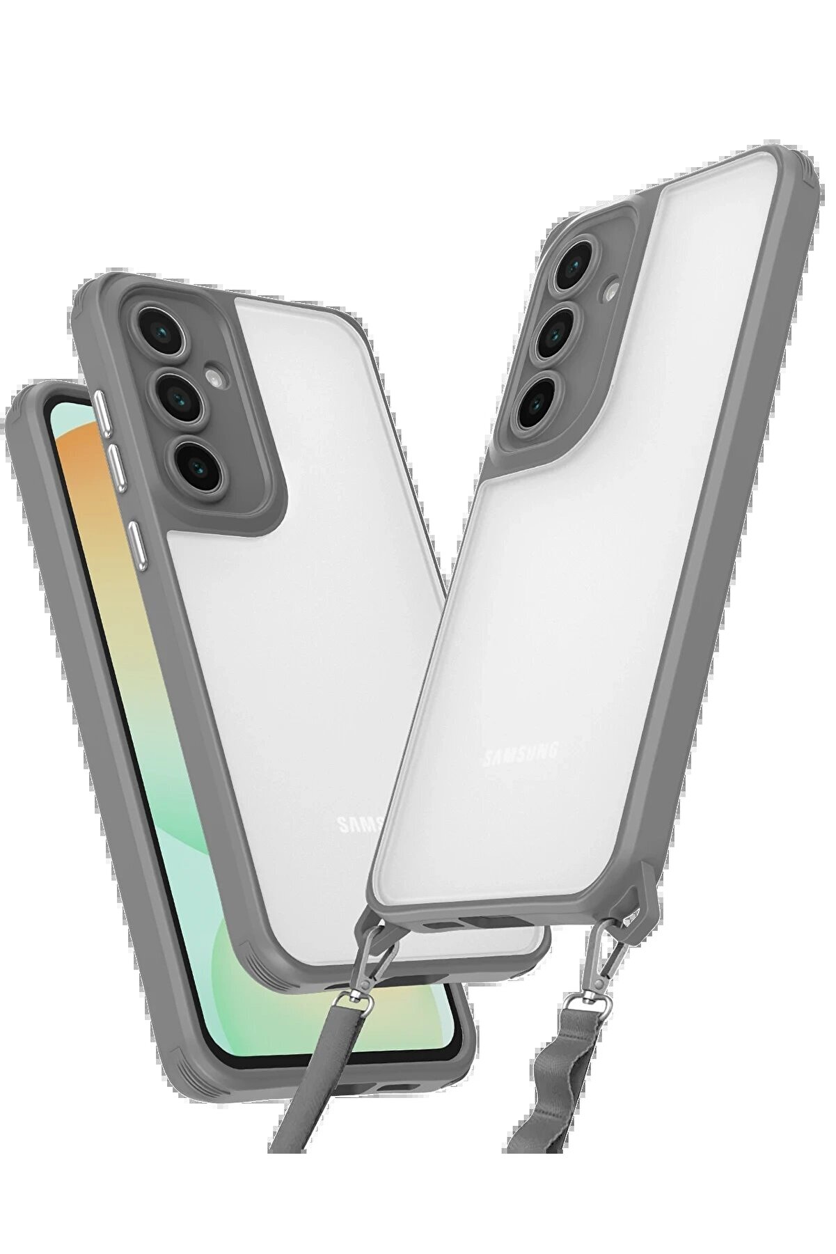 CepteToptan Samsung Galaxy A56 Kılıf Penta Silikon Kılıf - Titan Gri - DROPX6988-7762