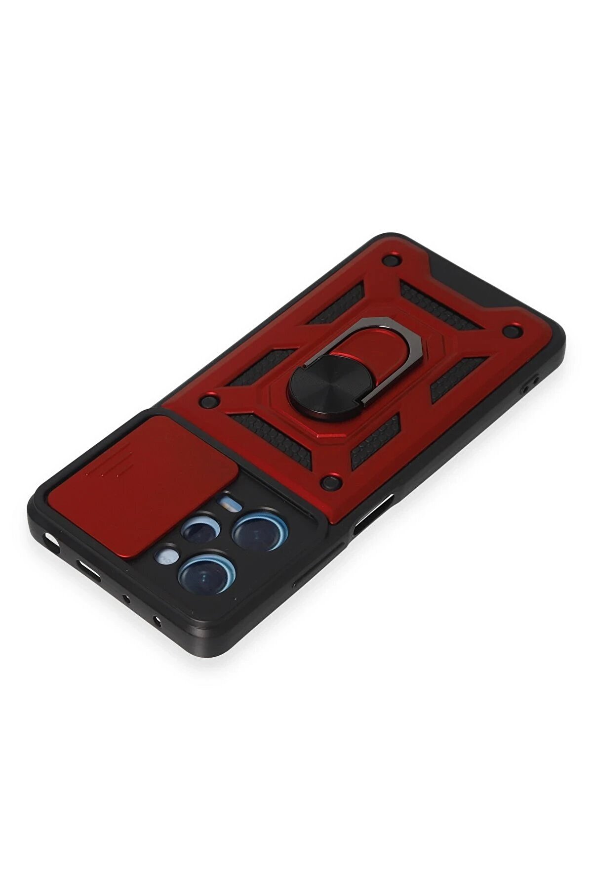 Xi̇aomi̇ Redmi̇ Note 12 Pro 5G Kılıf Pars Lens Y&uuml;z&uuml;kl&uuml; Si̇li̇kon - Kırmızı - Dropx3016-9541