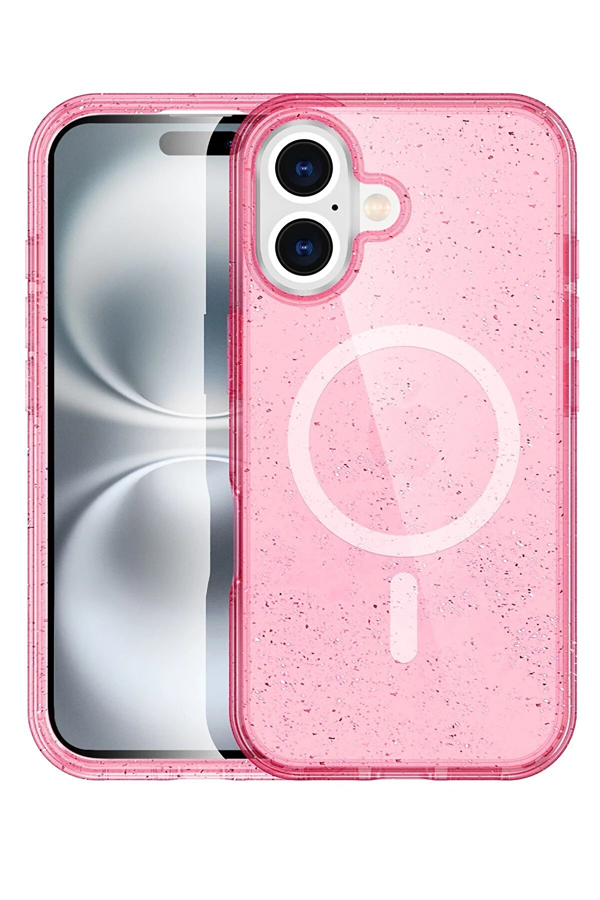 Apple İphone 16 Star Magsafe Kapak - Pembe - Dropx6332-4099