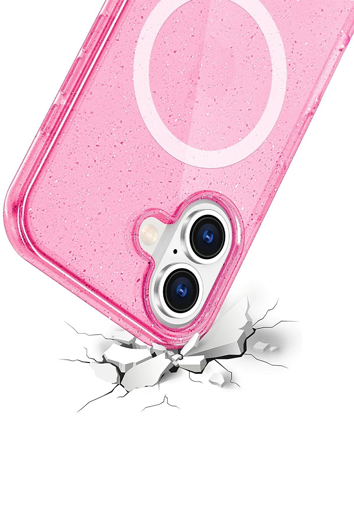 Apple İphone 16 Star Magsafe Kapak - Pembe - Dropx6332-4099