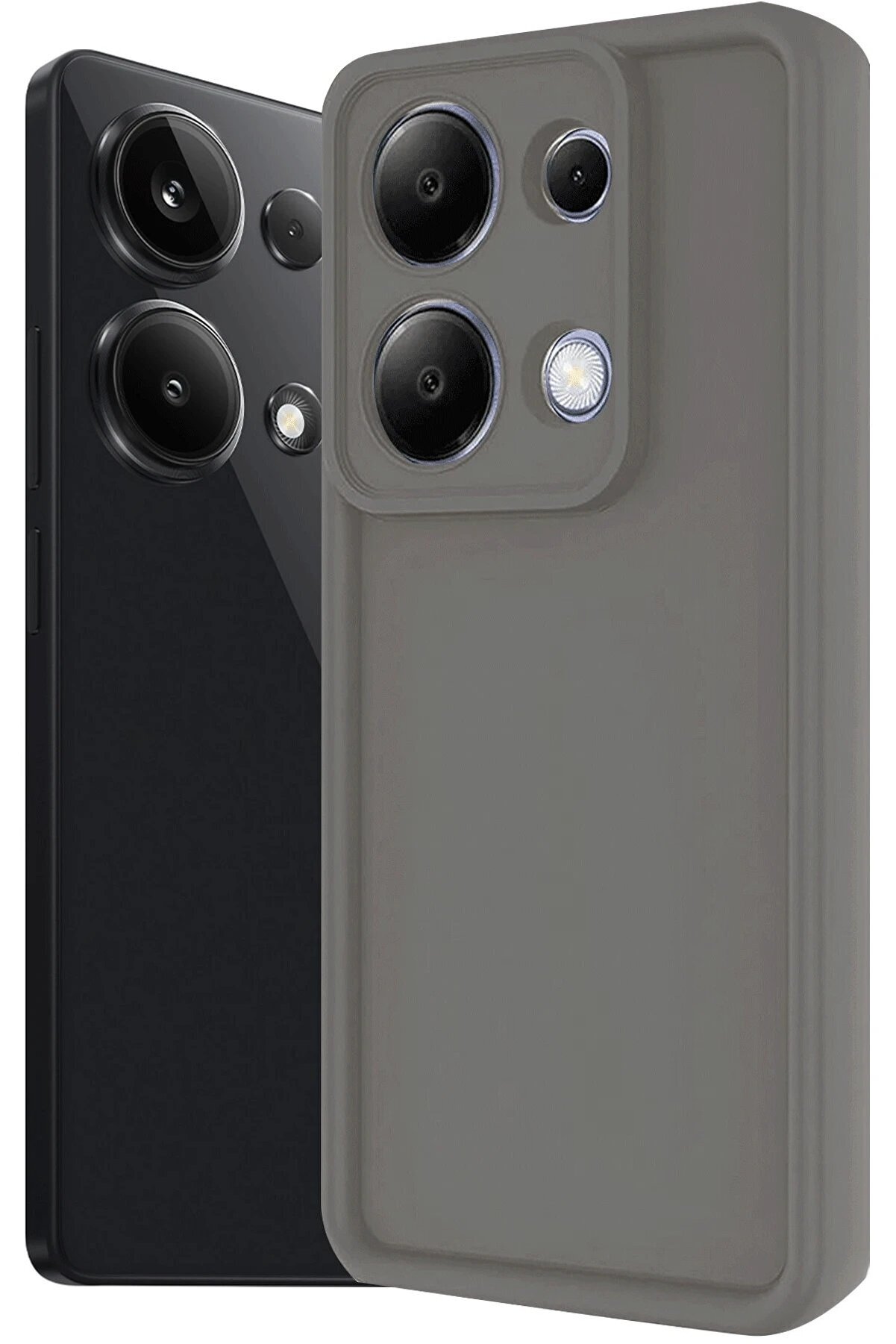 Xi̇aomi̇ Redmi̇ Note 13 Pro 4G Kılıf Vi̇era Si̇li̇kon - Gri̇ - Dropx5641-9321