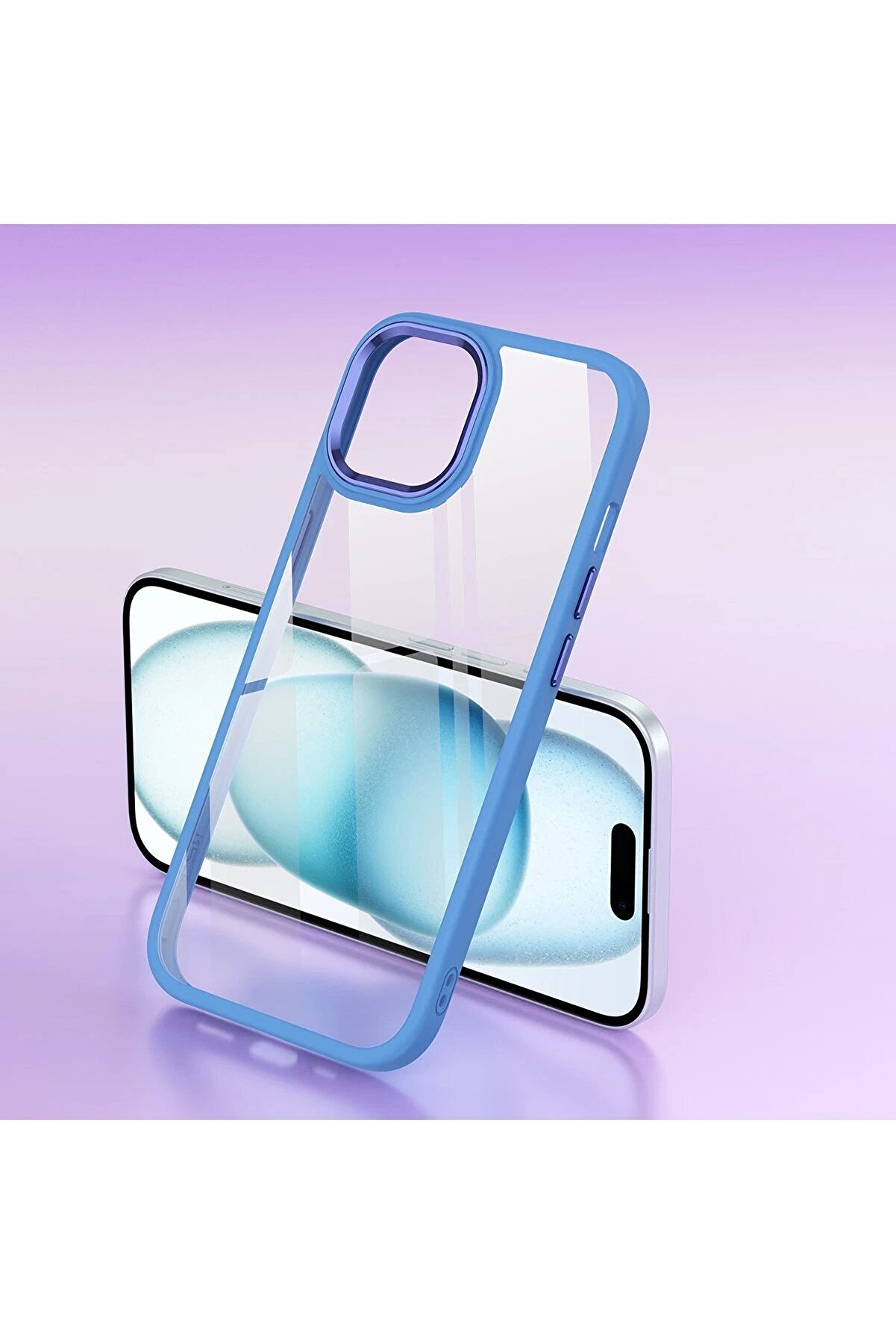 İphone 15 Kılıf Power Si̇li̇kon - Rose - Dropx9629-2165