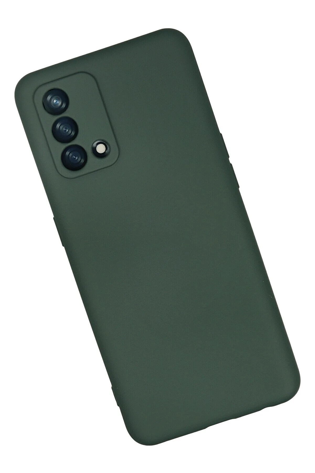 Oppo A74 4G Kılıf Nano İçi̇ Kadi̇fe Si̇li̇kon - Koyu Yeşi̇l - Dropx9494-7770