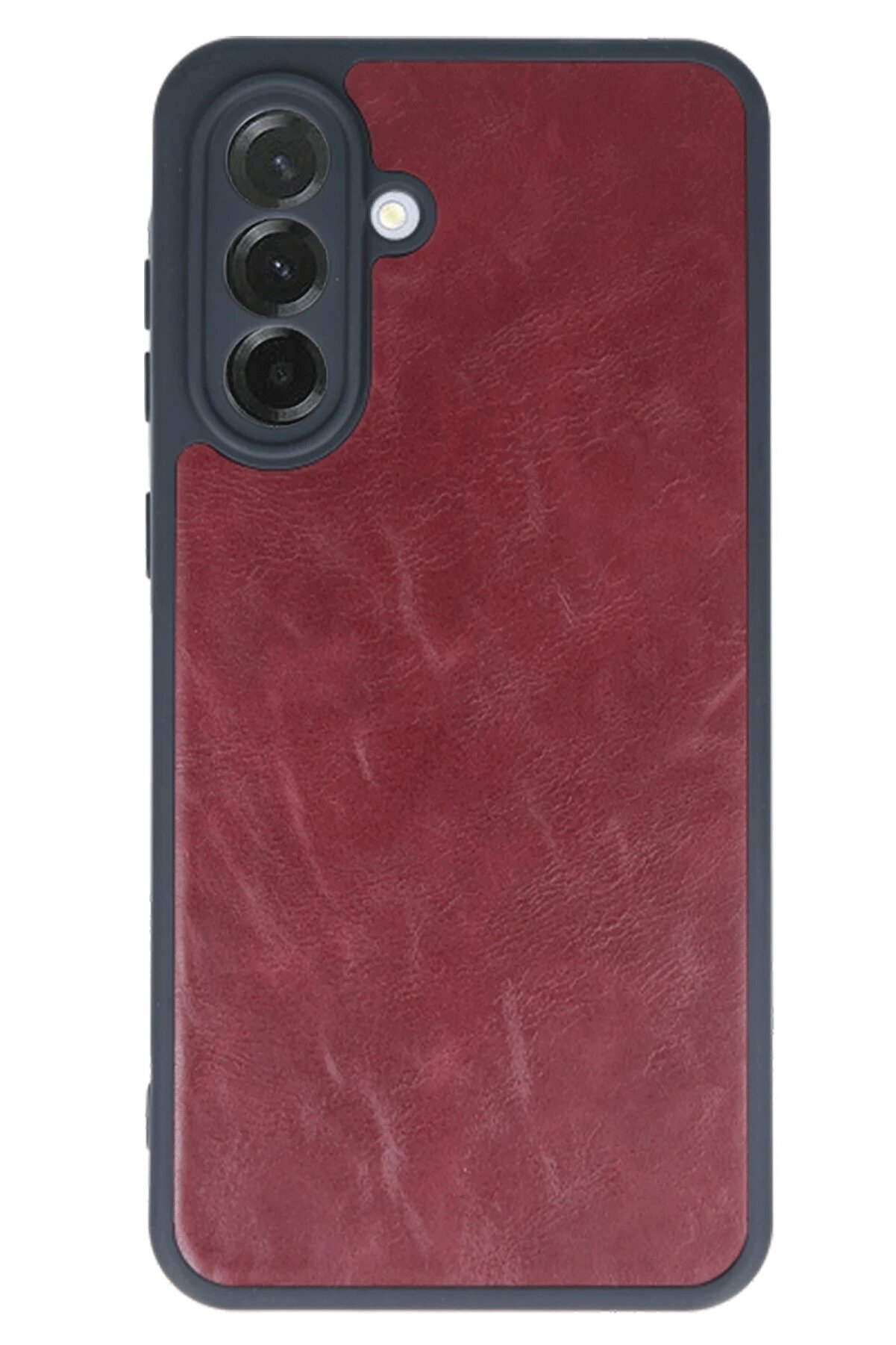 Samsung Galaxy A56 Kılıf Aras Deri̇ Kapak - Bordo - Dropx4376-4069