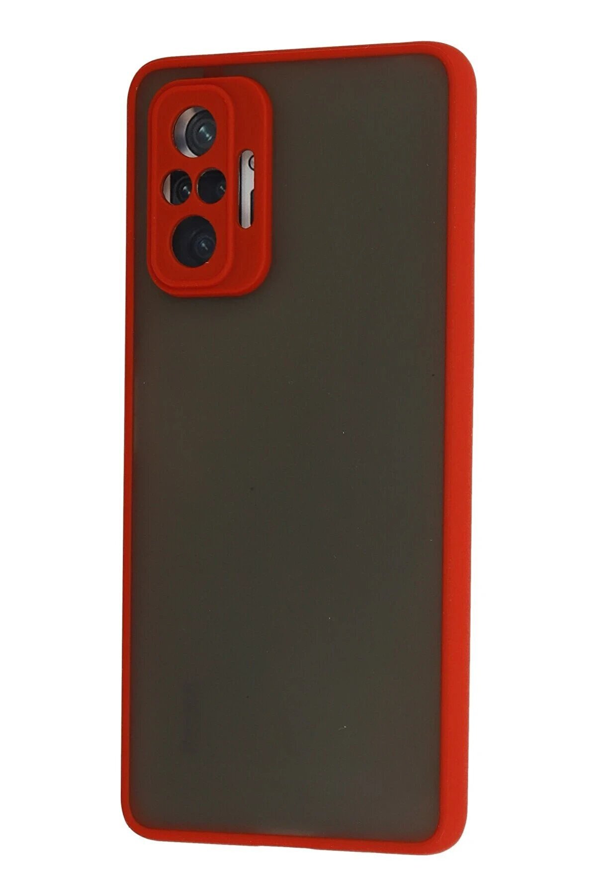 Xi̇aomi̇ Redmi̇ Note 10 Pro Kılıf Montreal Si̇li̇kon Kapak - Kırmızı - Dropx1951-2047