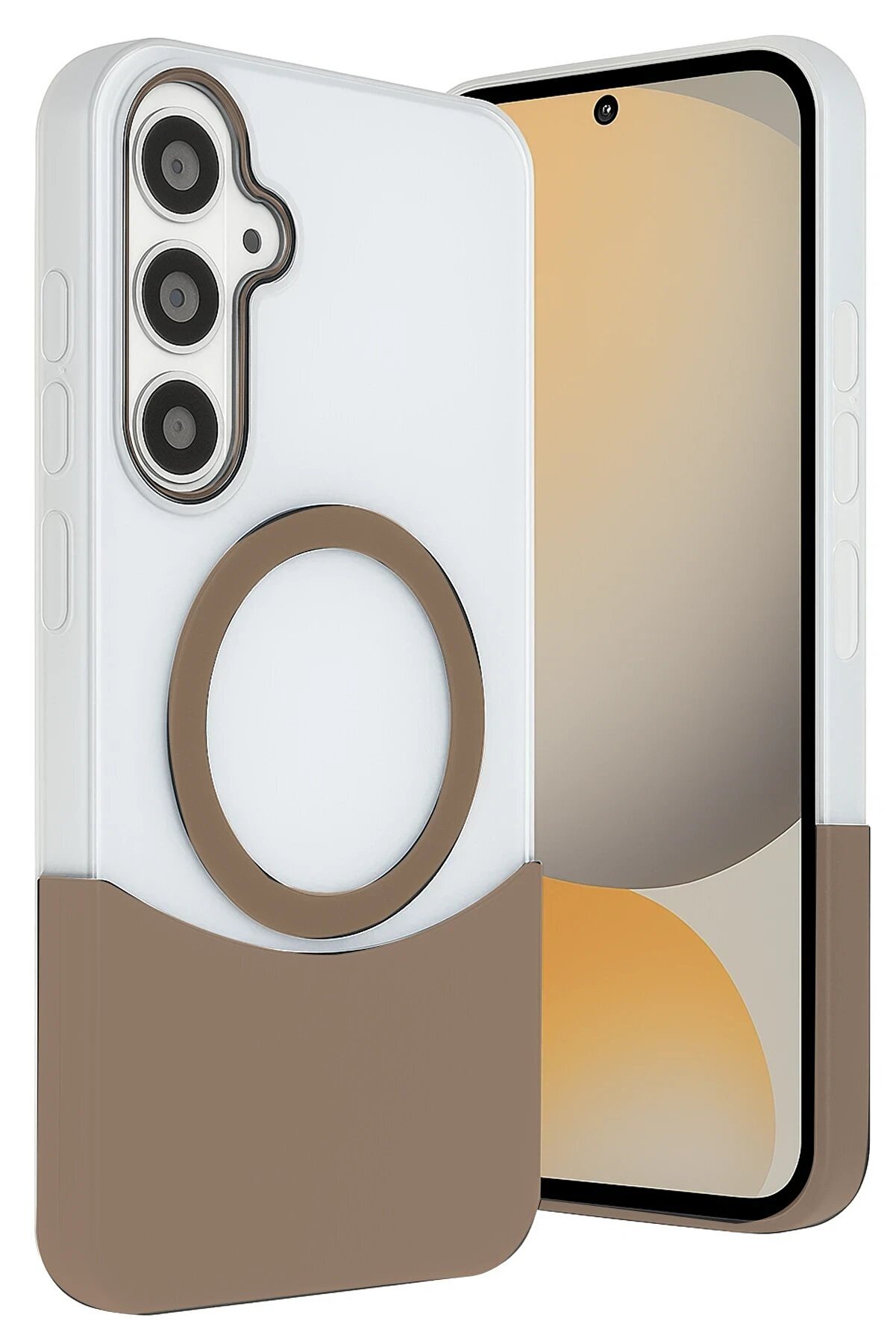 Samsung Galaxy S24 Fe Velar Magsafe Kapak - &Ccedil;&ouml;l Ti̇tanyum - Dropx7999-8427