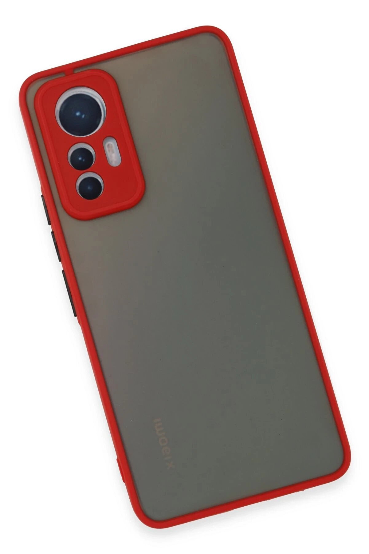 Xi̇aomi̇ Mi̇ 12 Li̇te Kılıf Montreal Si̇li̇kon Kapak - Kırmızı - Dropx3905-1465
