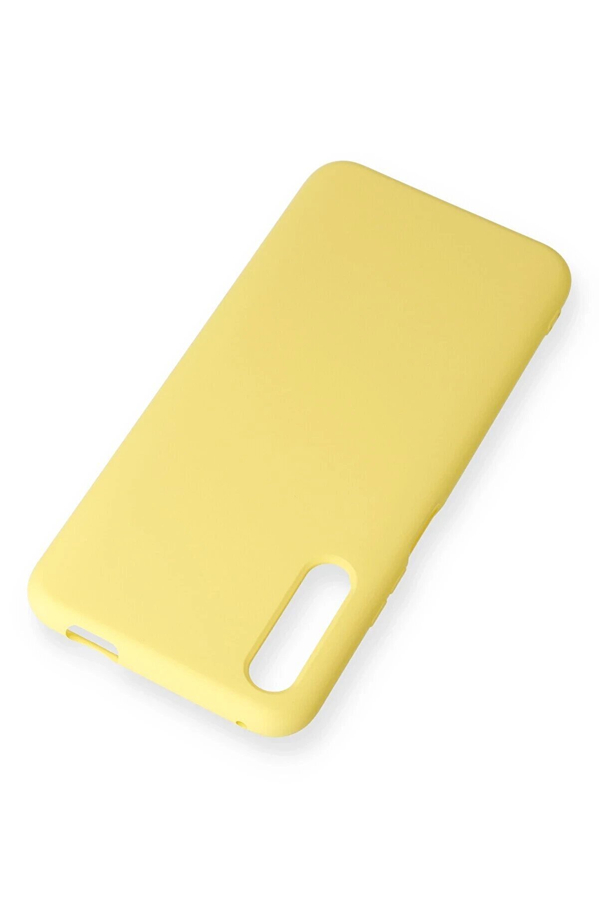 Huawei̇ P Smart Pro / Y9S Kılıf Nano İçi̇ Kadi̇fe Si̇li̇kon - Sarı - Dropx1984-7982