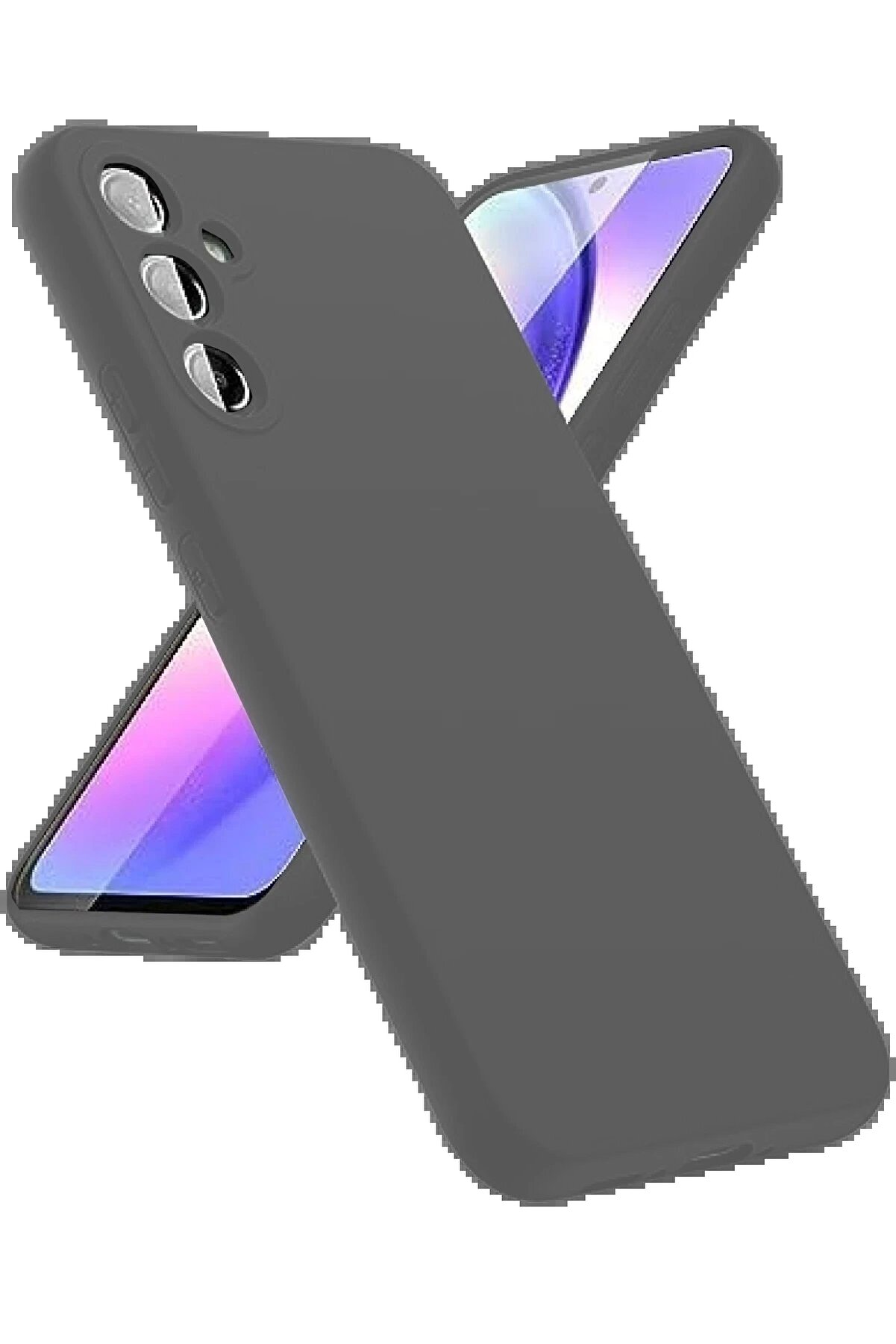 CepteToptan Samsung Galaxy A24 4G Kılıf First Silikon - Gri - DROPX7717-1137