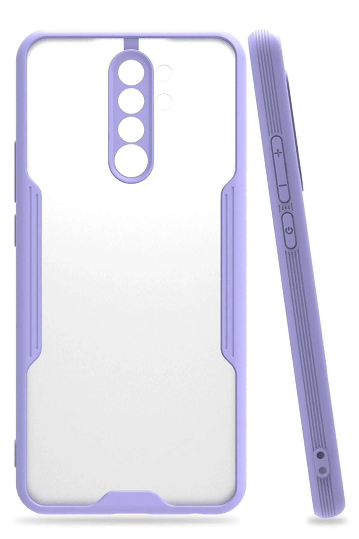 CepteToptan Xiaomi Redmi 9 Kılıf Platin Silikon - Lila - DROPX5982-8578