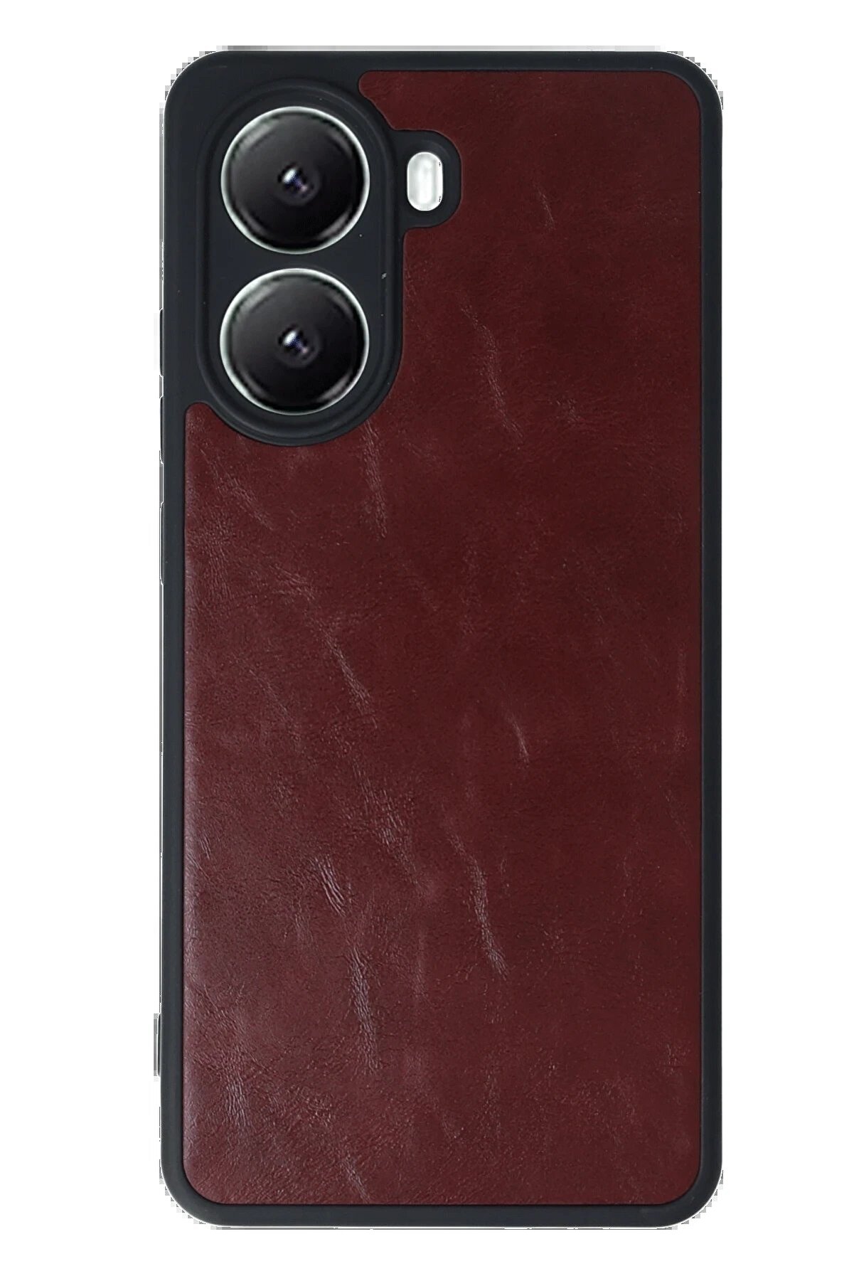 Xi̇aomi̇ Poco X7 Pro Kılıf Aras Deri̇ Kapak - Bordo - Dropx2610-9019