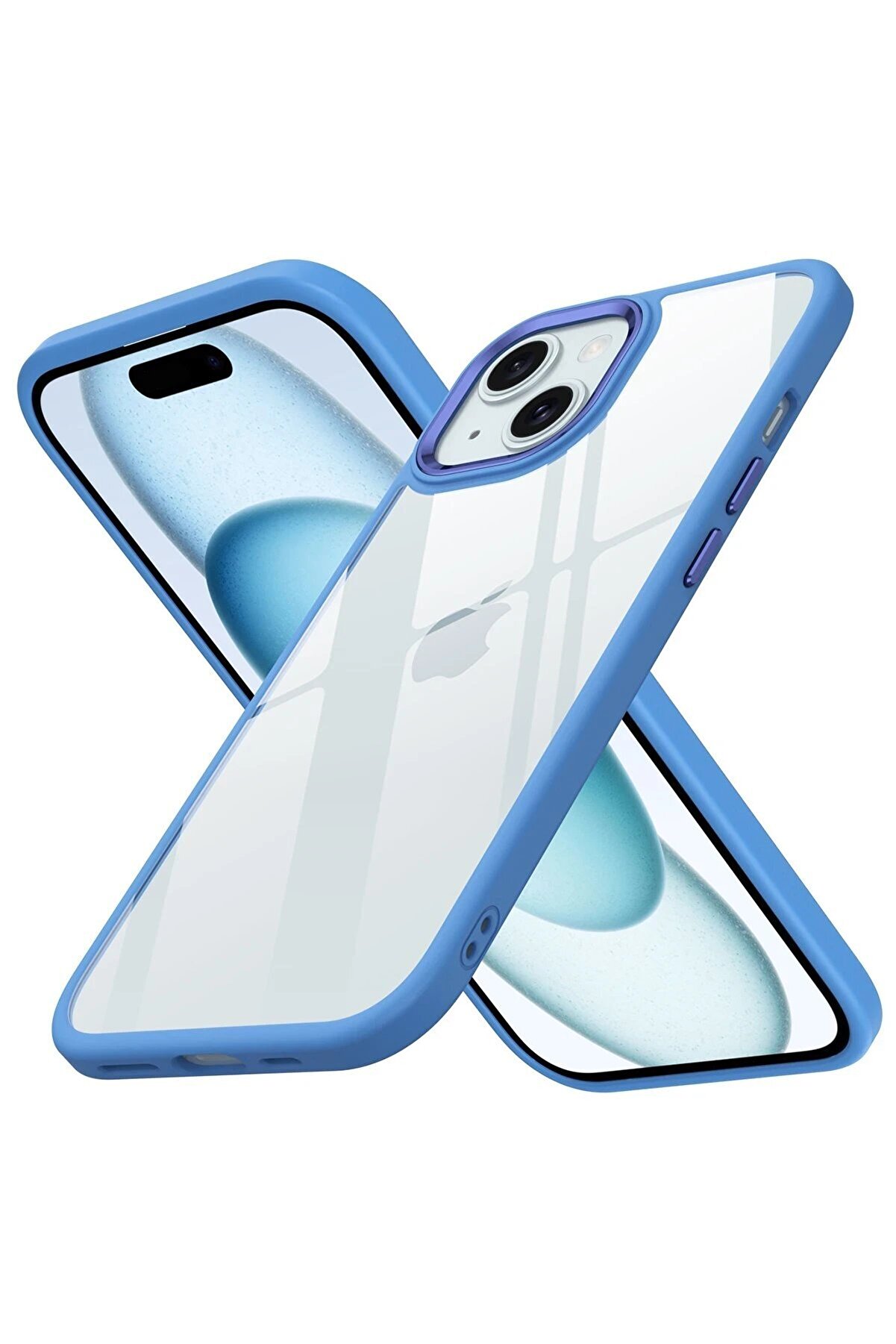 CepteToptan iPhone 15 Kılıf Power Silikon - Sierra Blue - DROPX2152-3279