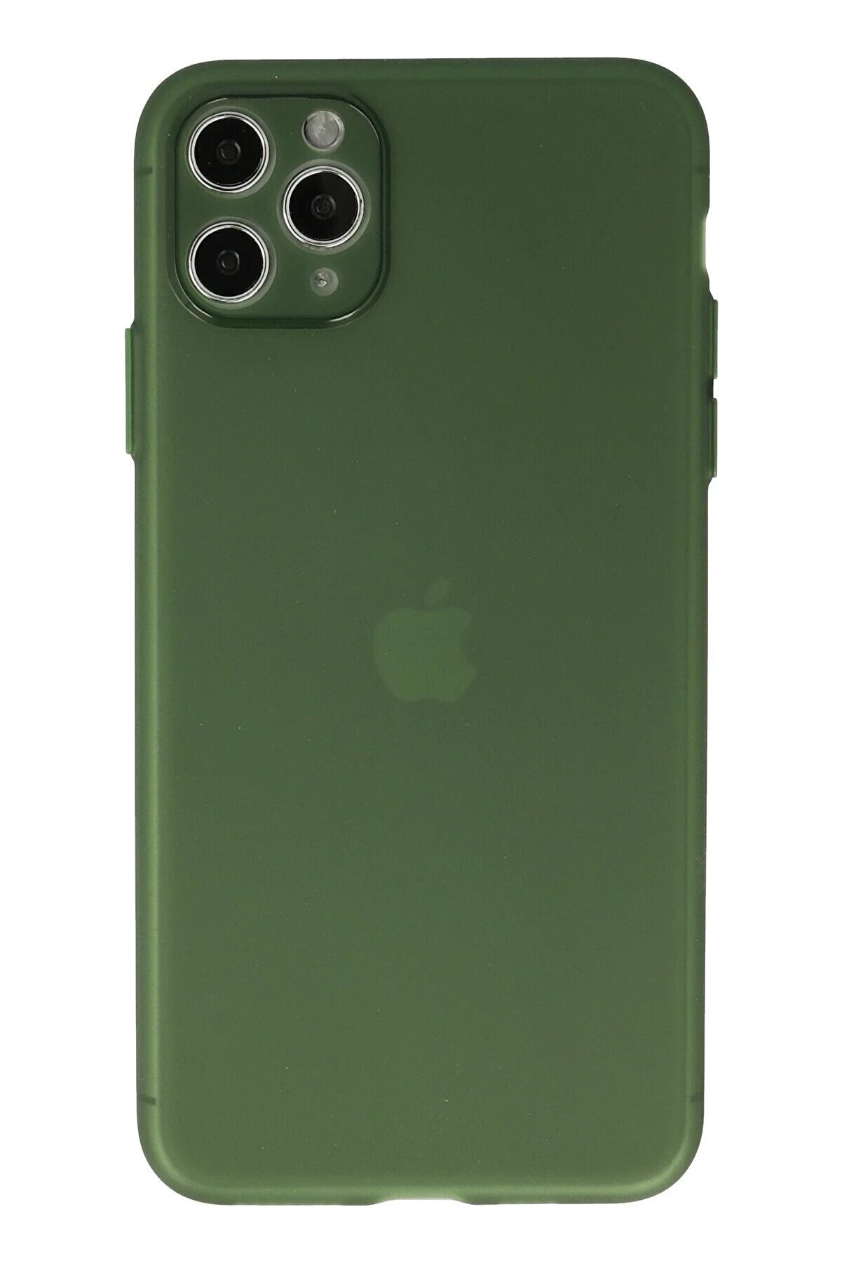 CepteToptan iPhone 11 Pro Max Kılıf Silikon - Yeşil - DROPX9649-7613