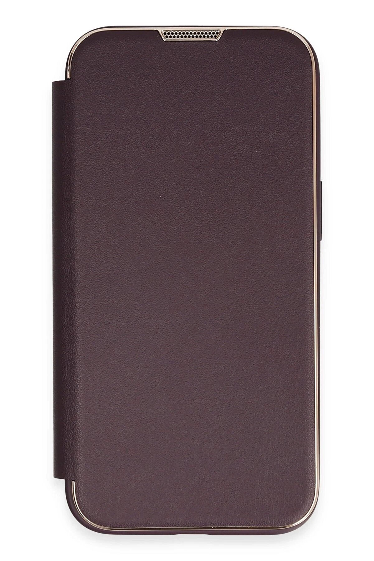 İphone 13 Pro Max Kılıf Dolpi̇n Kapaklı - Deri̇n Mor - Dropx3876-6408