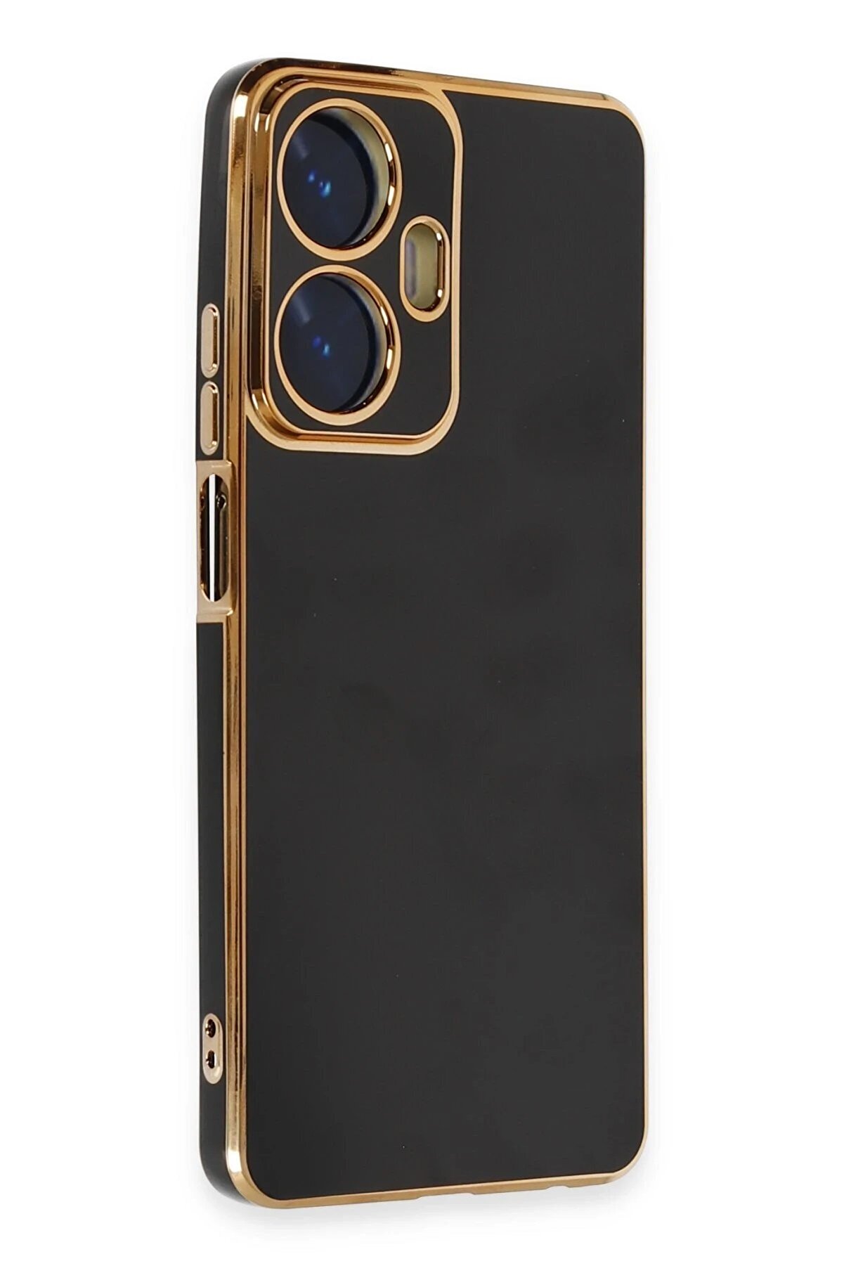 Realme C55 Kılıf Volet Si̇li̇kon - Si̇yah - Dropx9631-6798