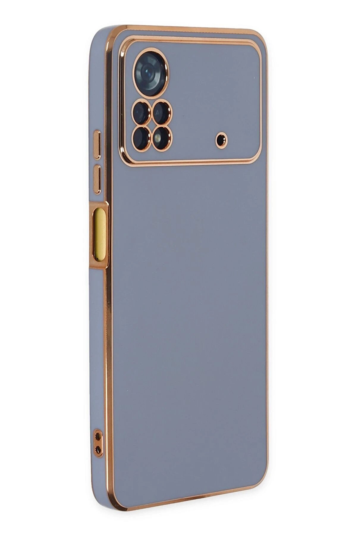 CepteToptan Xiaomi Poco X4 Pro 5G Kılıf Volet Silikon - Mavi - DROPX4428-2187