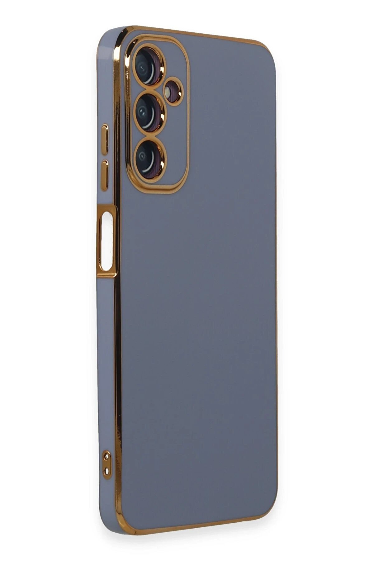 Samsung Galaxy A05S Kılıf Volet Si̇li̇kon - Mavi̇ - Dropx7693-8844