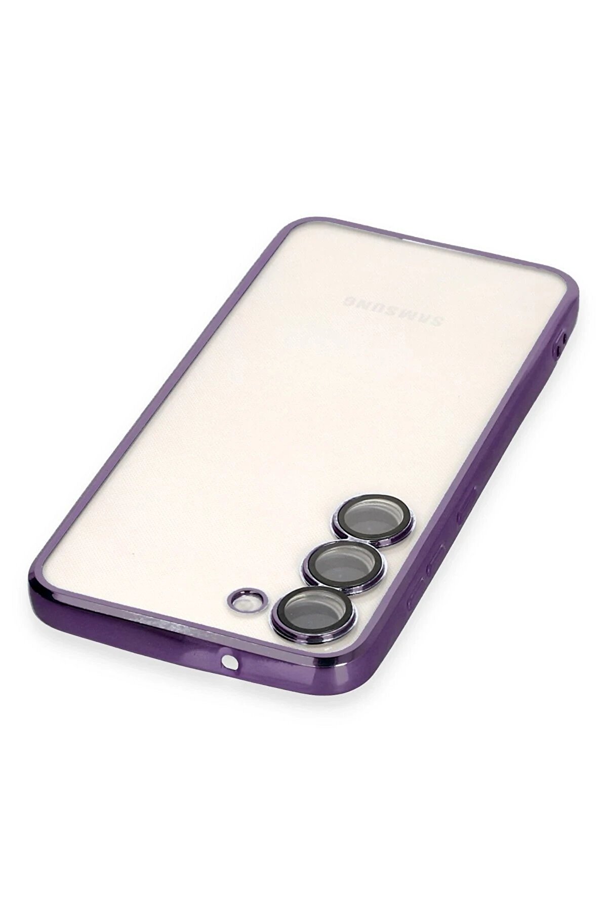 Samsung Galaxy S24 Kılıf Lensli̇ Si̇li̇kon - Mor - Dropx8175-4758