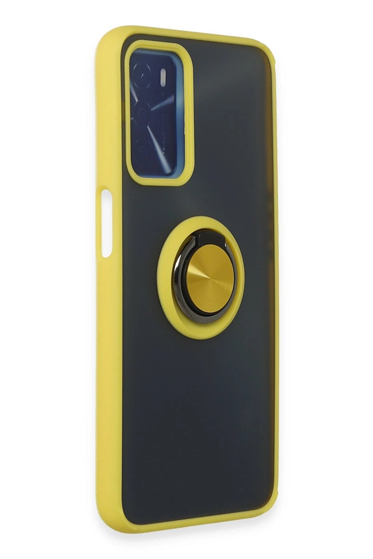 Oppo A16 Kılıf Montreal Y&uuml;z&uuml;kl&uuml; Si̇li̇kon Kapak - Sarı - Dropx7938-7413