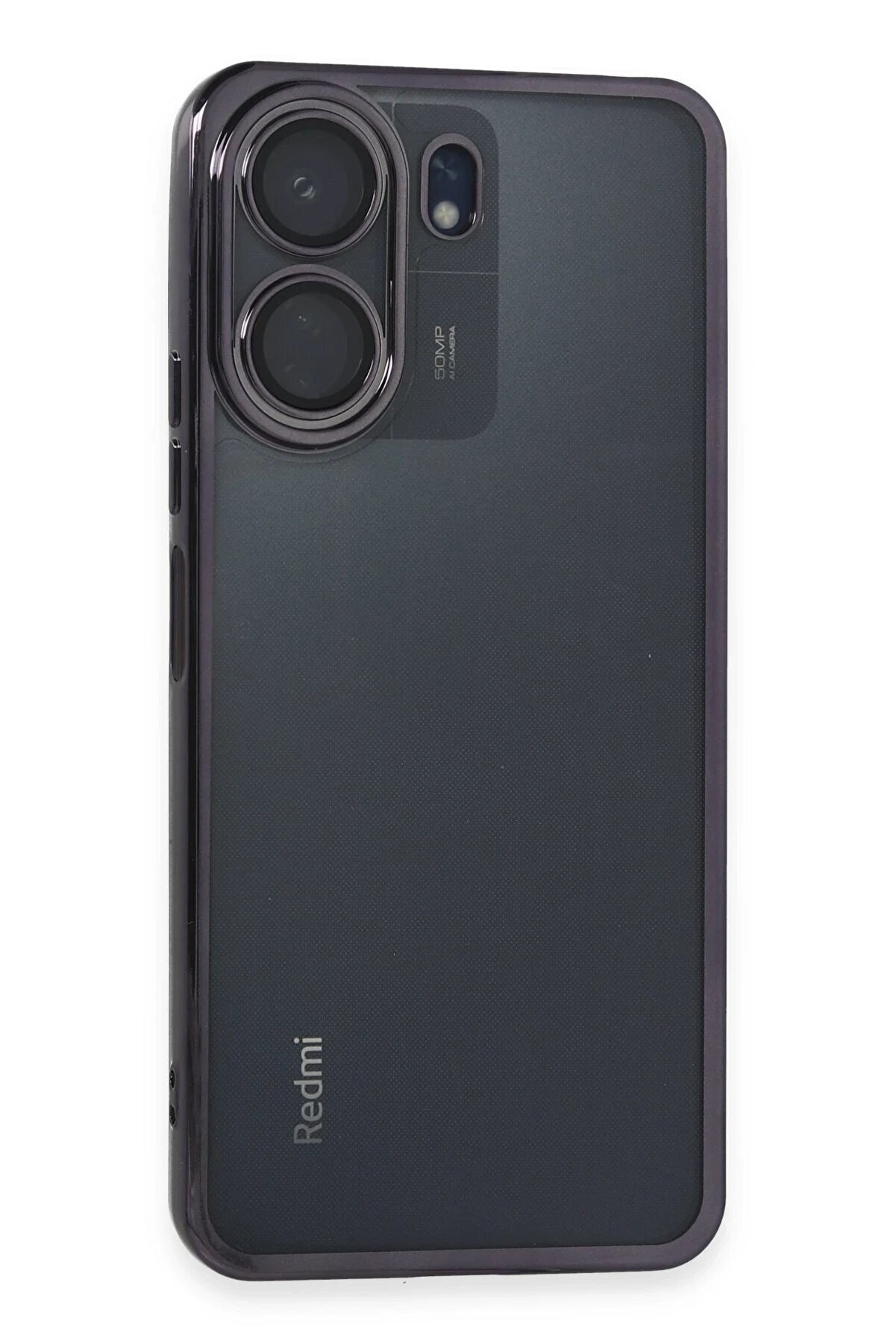 CepteToptan Xiaomi Redmi 13C Kılıf Lensli Silikon - Mor - DROPX2739-2360