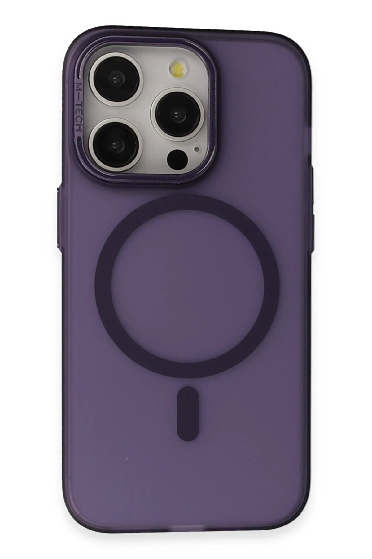 CepteToptan iPhone 14 Pro Frost Standlı Magsafe Kapak - Derin Mor - DROPX9748-7840