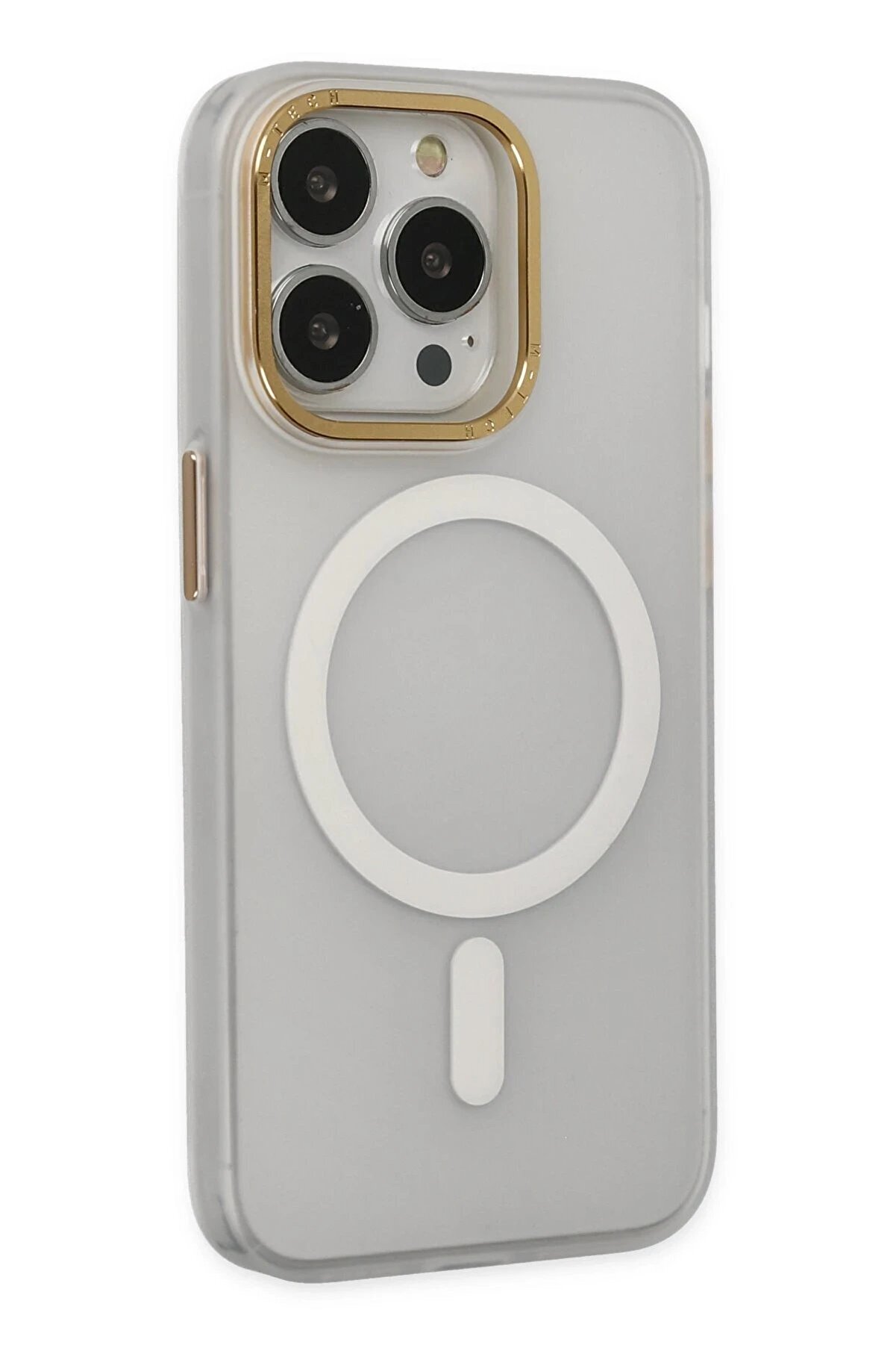İphone 15 Pro Max Kılıf Lodos Magneti̇csafe Mat Kapak - Şeffaf - Dropx8739-8791