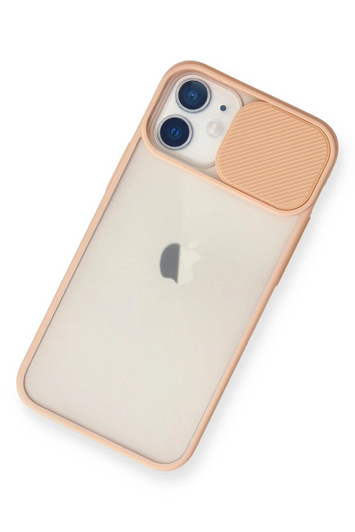 İphone 11 Kılıf Palm Buzlu Kamera S&uuml;rg&uuml;l&uuml; Si̇li̇kon - Pembe - Dropx3008-1603