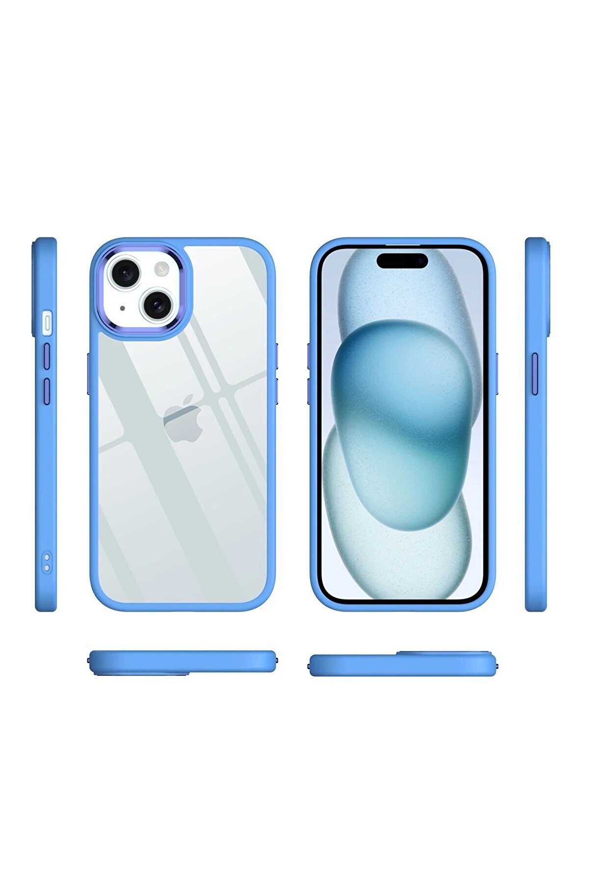 İphone 15 Kılıf Power Si̇li̇kon - Si̇erra Blue - Dropx2152-3279