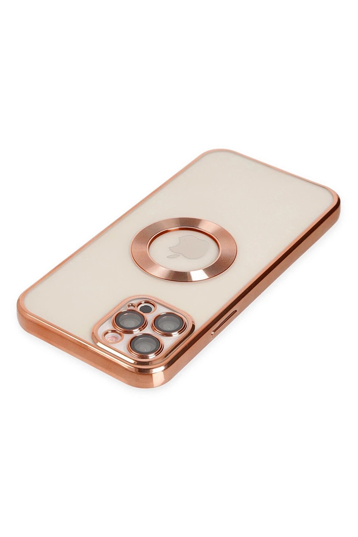 İphone 12 Pro Max Kılıf Slot Si̇li̇kon - Rose Gold - Dropx8195-2298