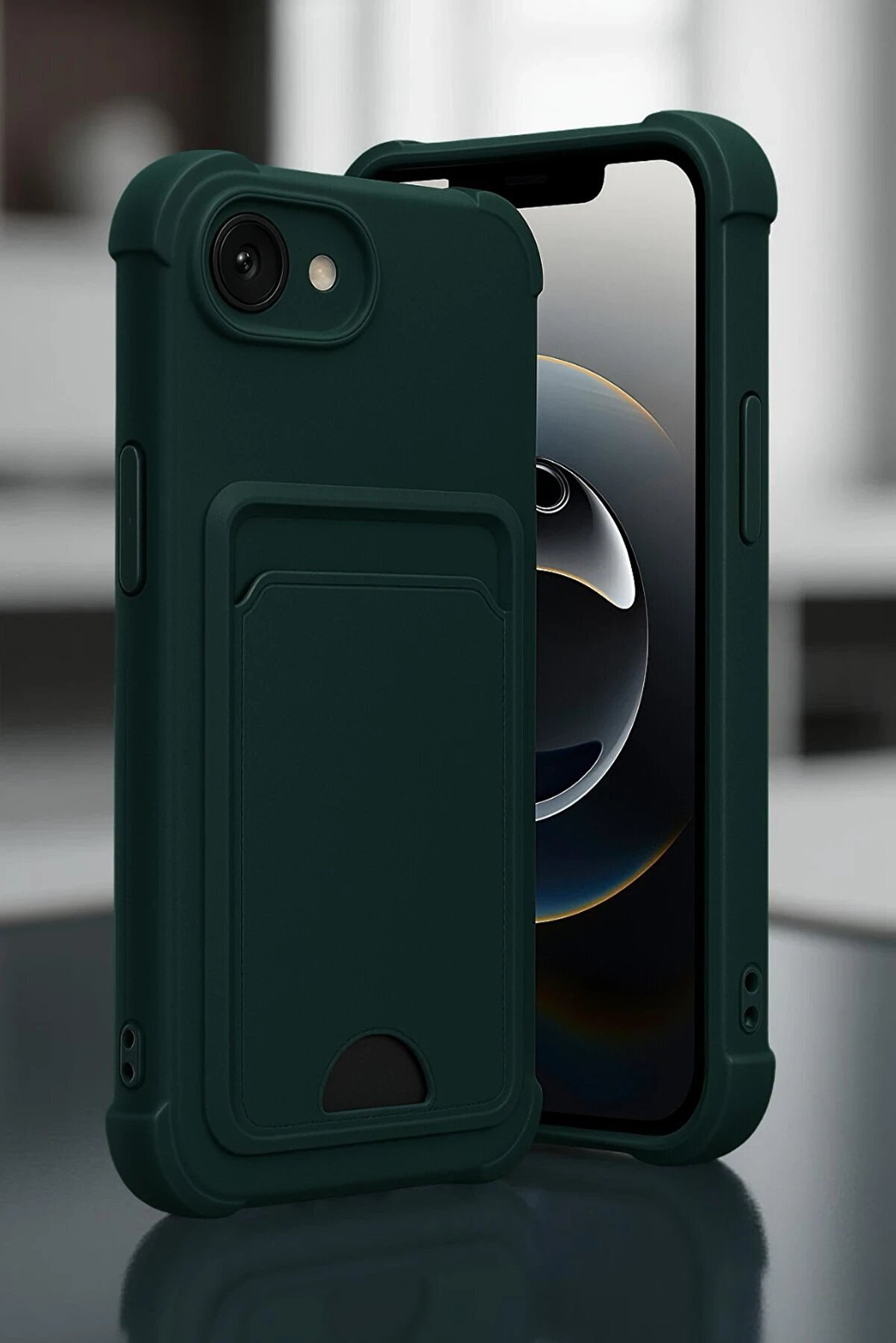 CepteToptan Apple iPhone 16E Kelvin Kartvizitli Silikon - Lila - DROPX2936-9715