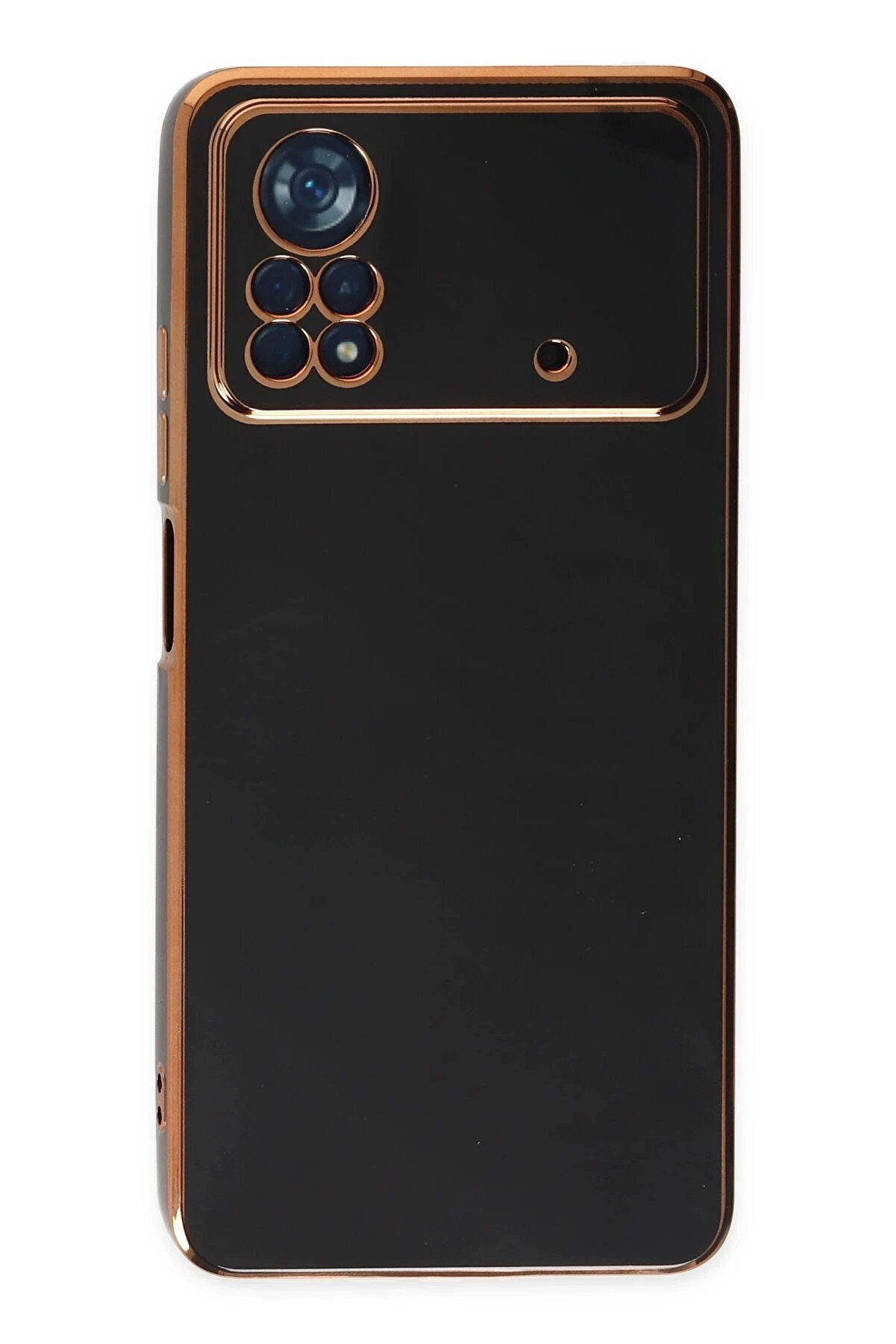 Xi̇aomi̇ Poco X4 Pro 5G Kılıf Volet Si̇li̇kon - Si̇yah - Dropx6185-2041