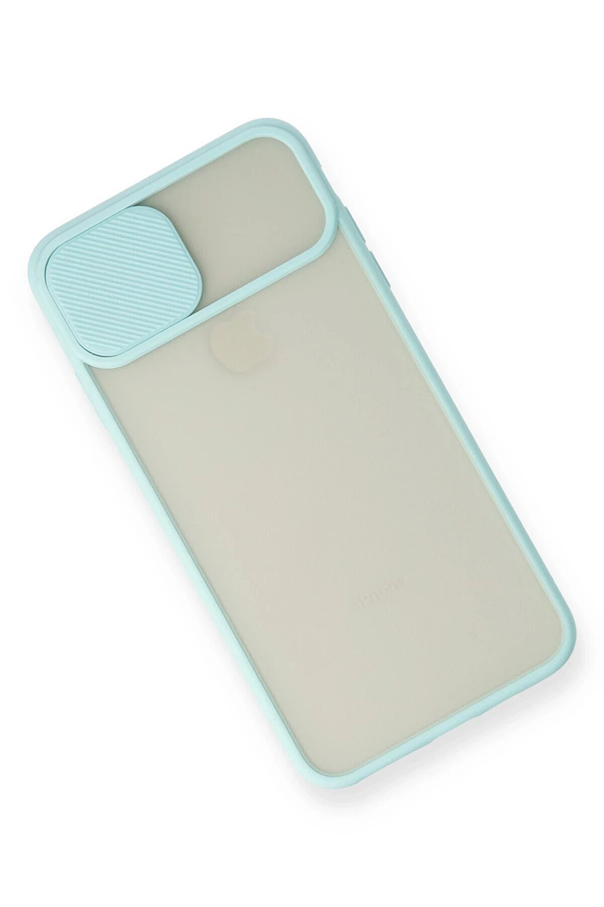 İphone Xs Max Kılıf Palm Buzlu Kamera Sürgülü Si̇li̇kon - Turkuaz - Dropx7763-5696