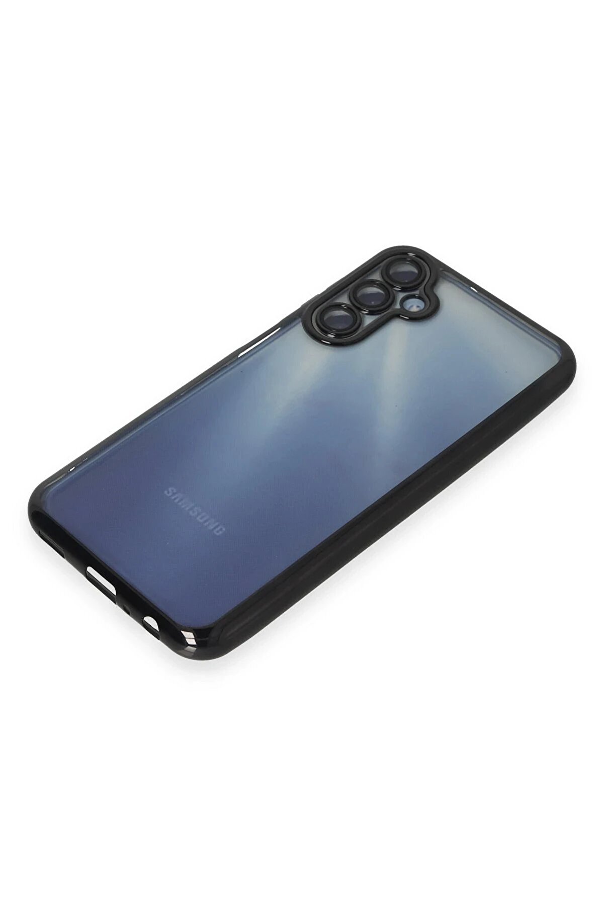 Samsung Galaxy A15 4G Kılıf Lensli̇ Si̇li̇kon - Si̇yah - Dropx4100-7100
