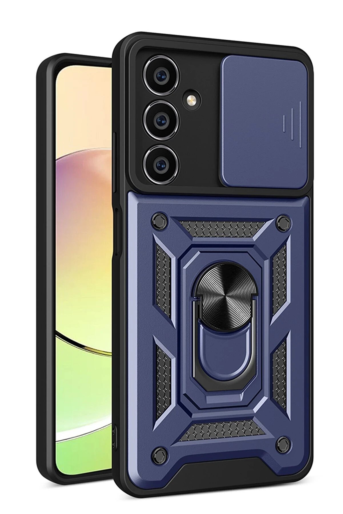 CepteToptan Samsung Galaxy A05S Kılıf Pars Lens Y&uuml;z&uuml;kl&uuml; Silikon - Lacivert - DROPX5334-3793