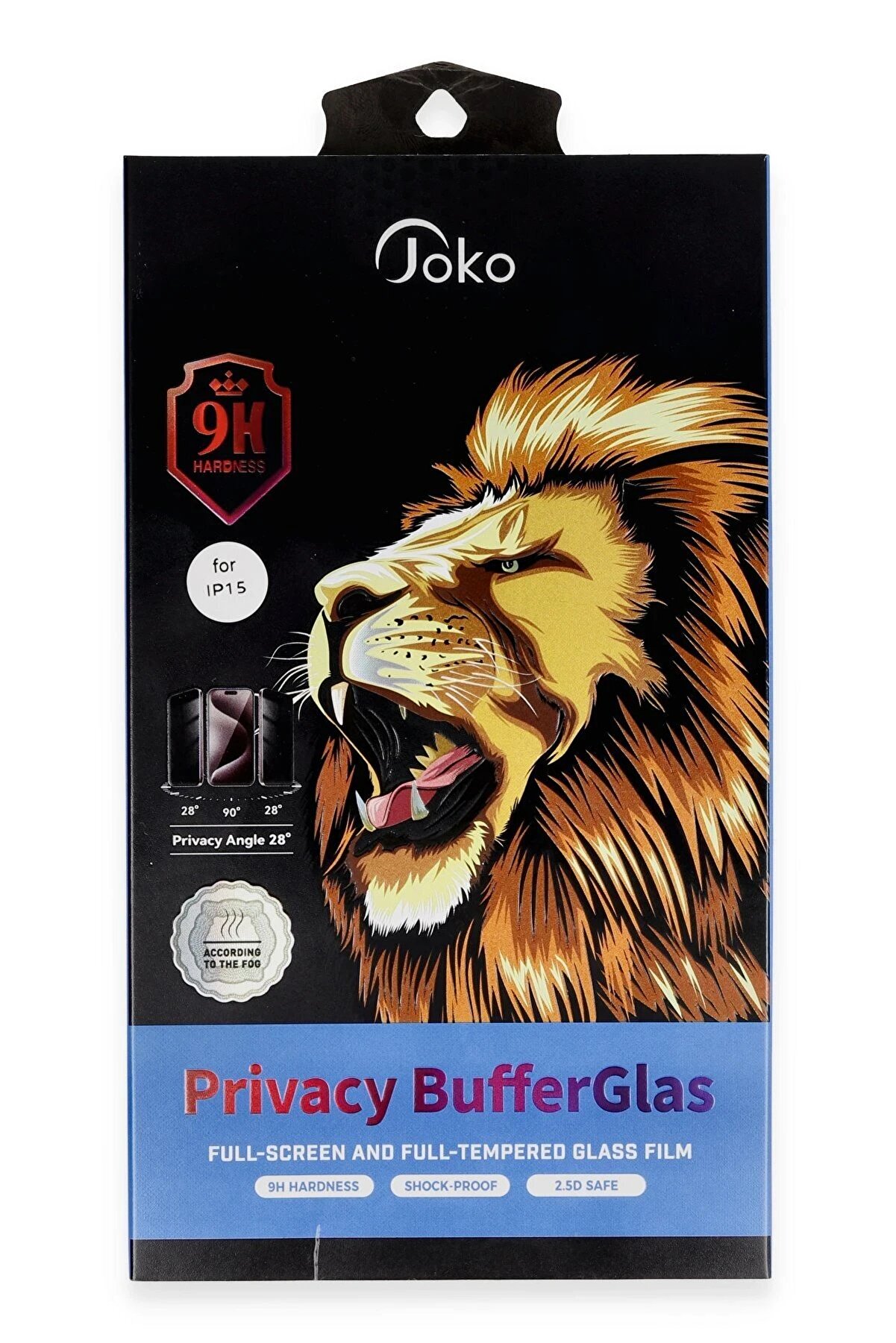CepteToptan iPhone 15 Pro Buffer Hayalet Cam Ekran Koruyucu - Siyah - DROPX9911-4397