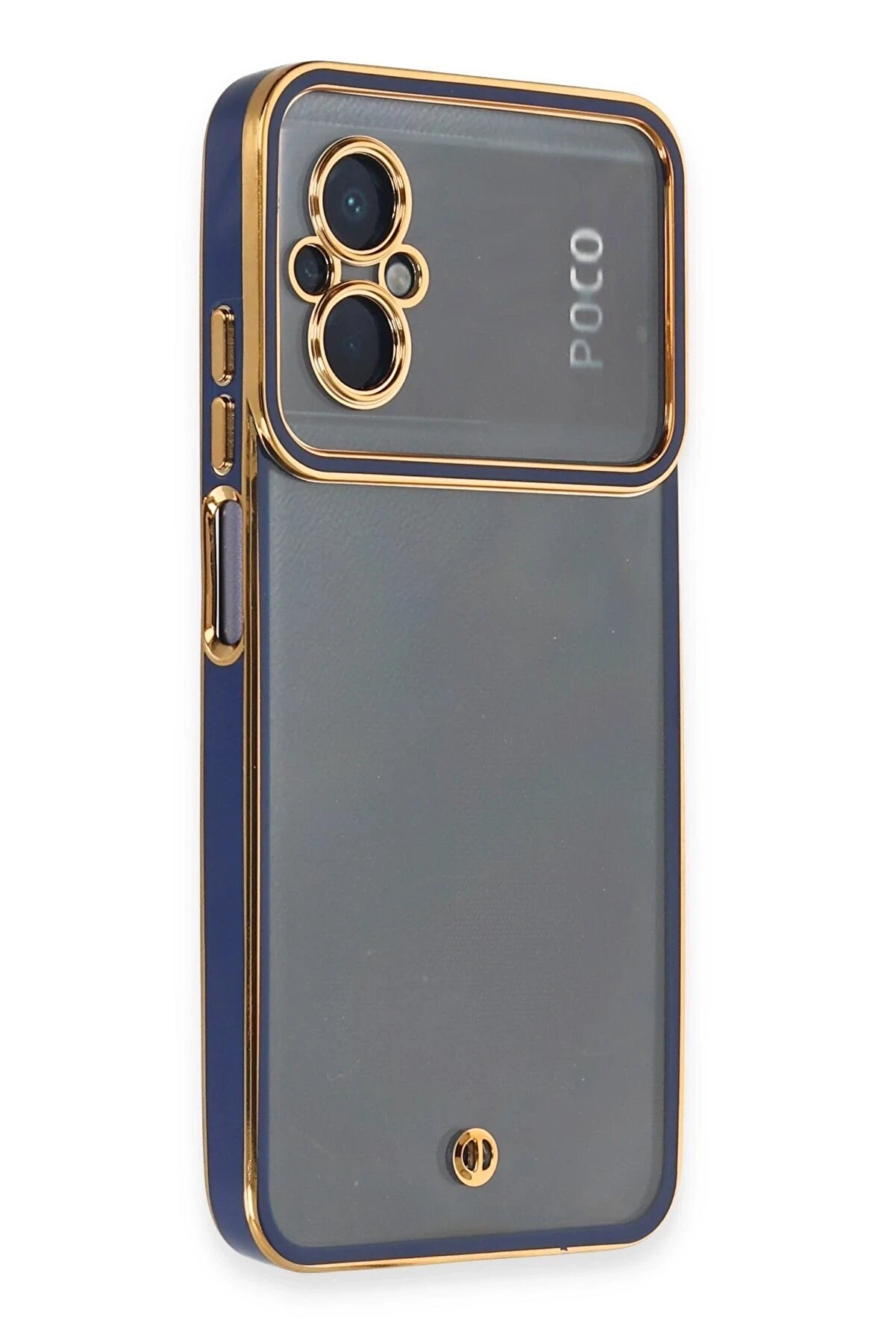 CepteToptan Xiaomi Poco M5 Kılıf Liva Lens Silikon - Mavi - DROPX4863-9709