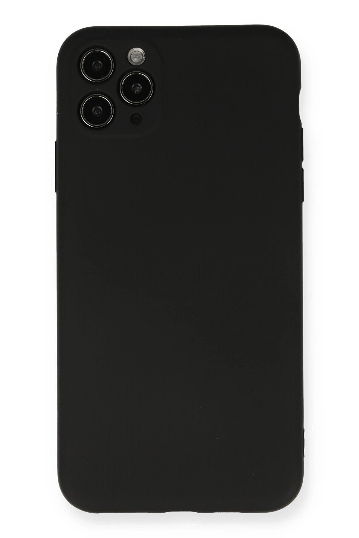 CepteToptan iPhone 11 Pro Max Kılıf Nano içi Kadife Silikon - Siyah - DROPX4332-8420