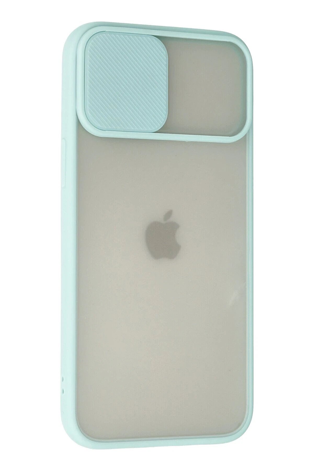 İphone 12 Pro Max Kılıf Palm Buzlu Kamera S&uuml;rg&uuml;l&uuml; Si̇li̇kon - Turkuaz - Dropx1718-2051