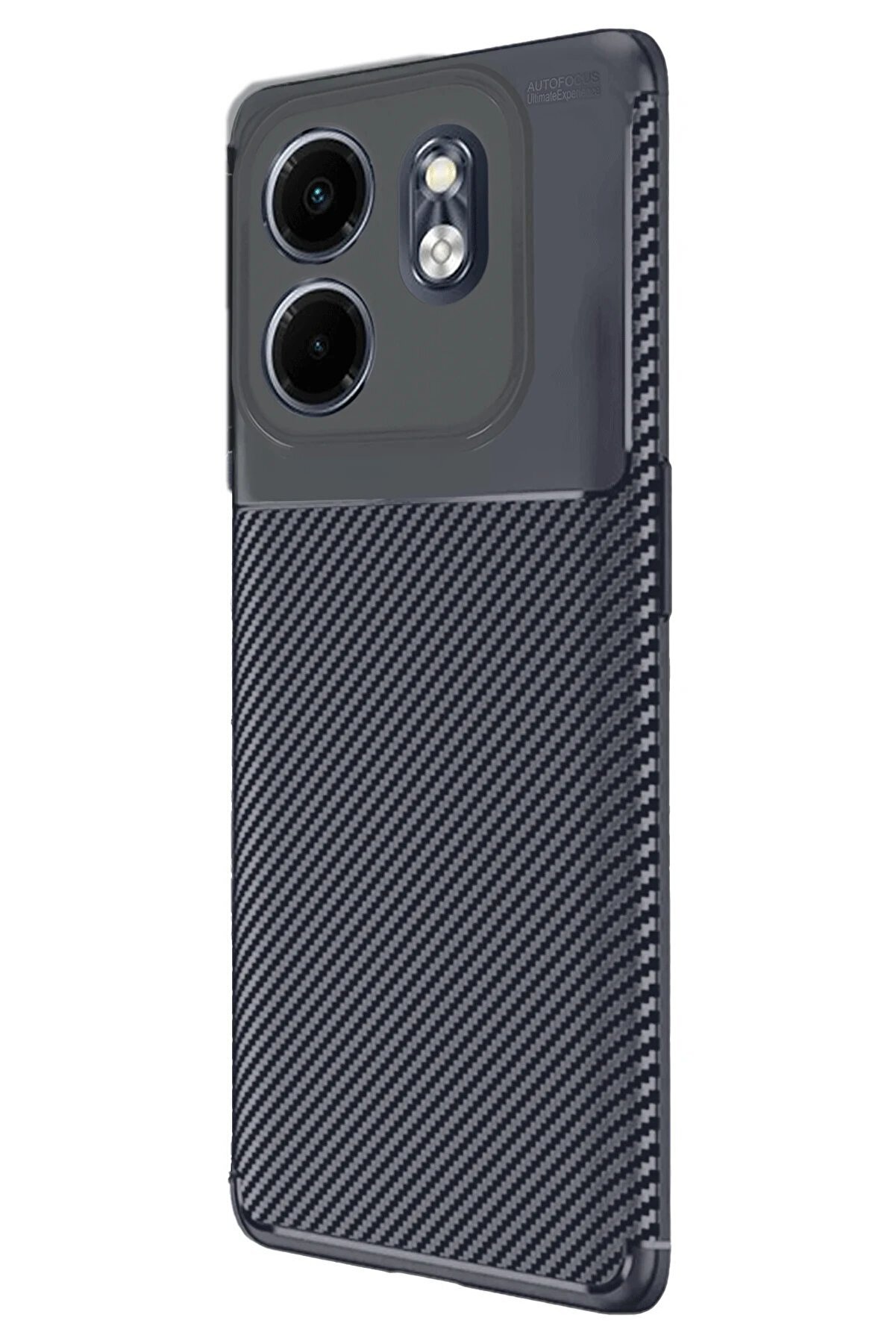 CepteToptan İnfinix Smart 9 Kılıf Auto Focus Karbon Kapak - Lacivert - DROPX2704-2040