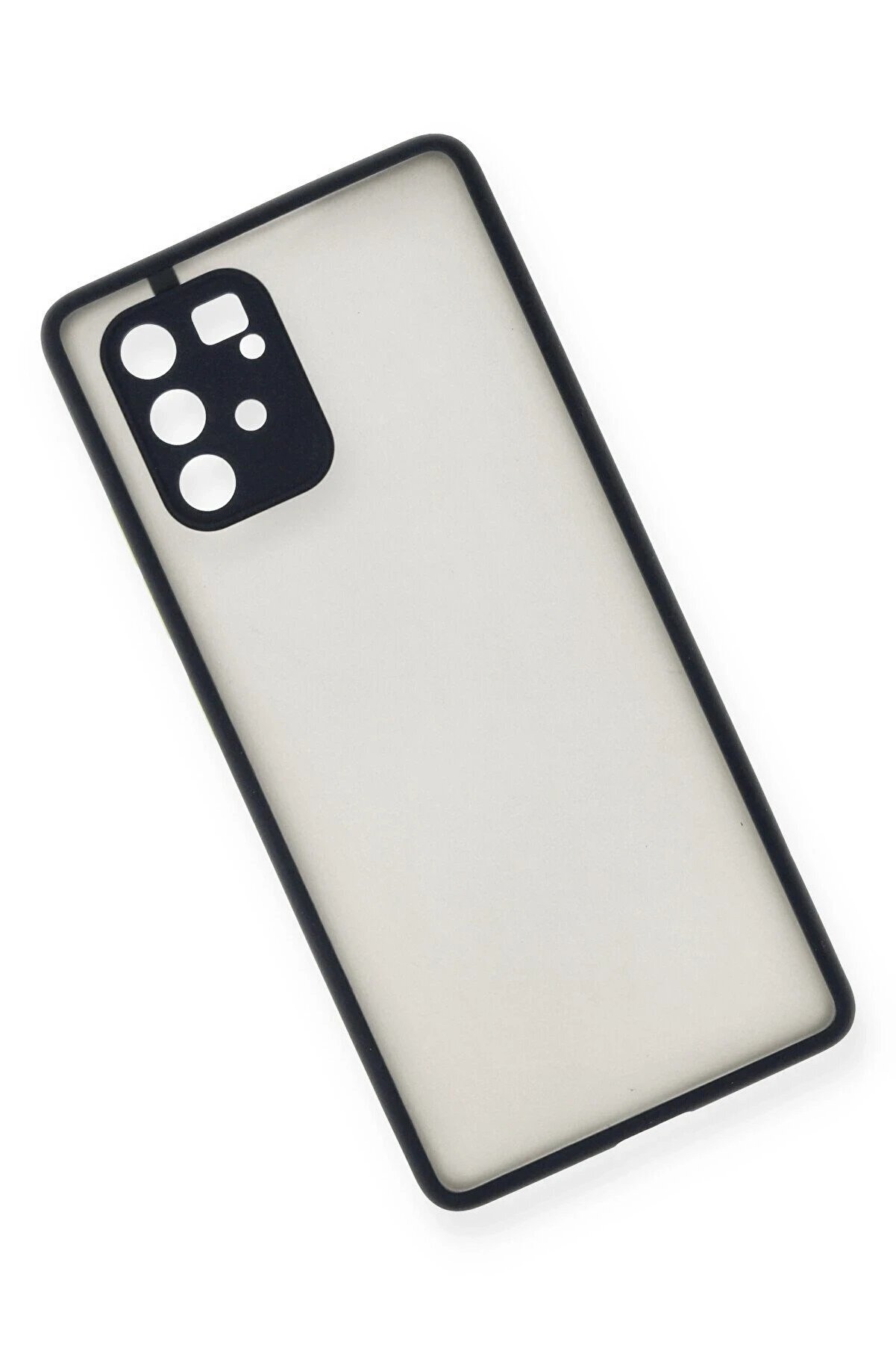 Samsung Galaxy A91 / S10 Li̇te Kılıf Montreal Si̇li̇kon Kapak - Laci̇vert - Dropx4559-9023