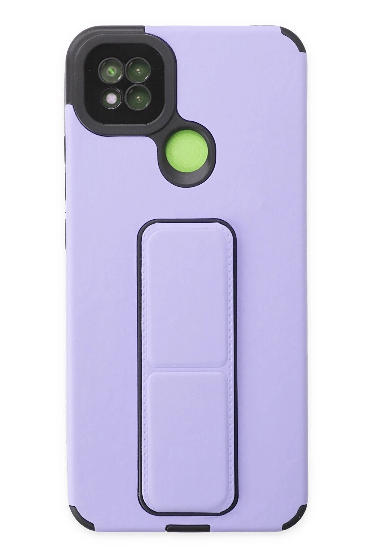 CepteToptan Xiaomi Redmi 9C Kılıf Mega Standlı Silikon - Lila - DROPX3248-2683
