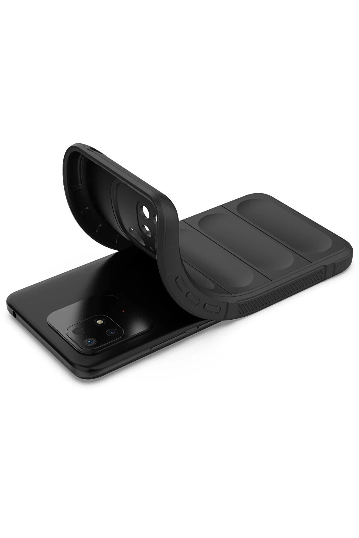 Xi̇aomi̇ Redmi̇ 10C Kılıf Opti̇mum Si̇li̇kon - Si̇yah - Dropx7017-9769