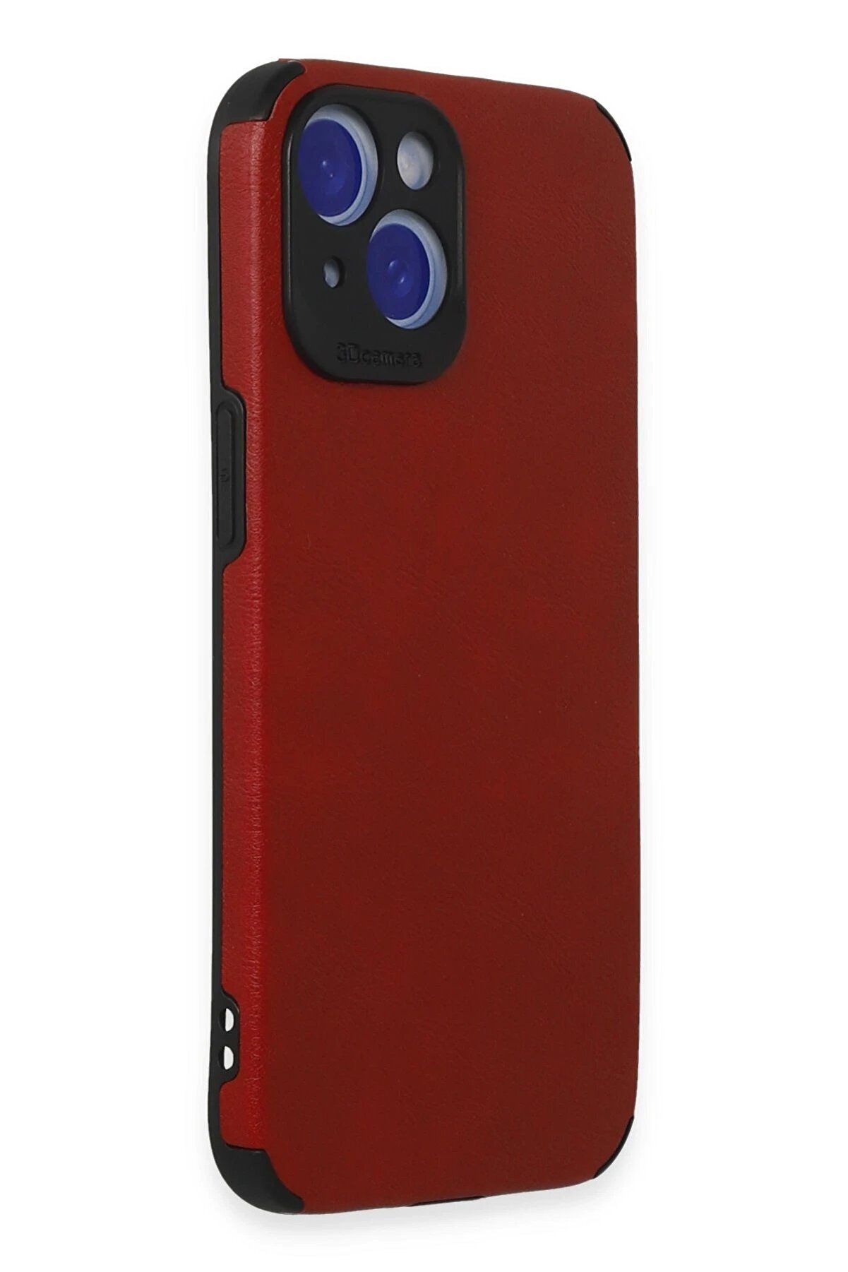 İphone 15 Kılıf Loop Deri̇ Si̇li̇kon - Kırmızı - Dropx3643-2253