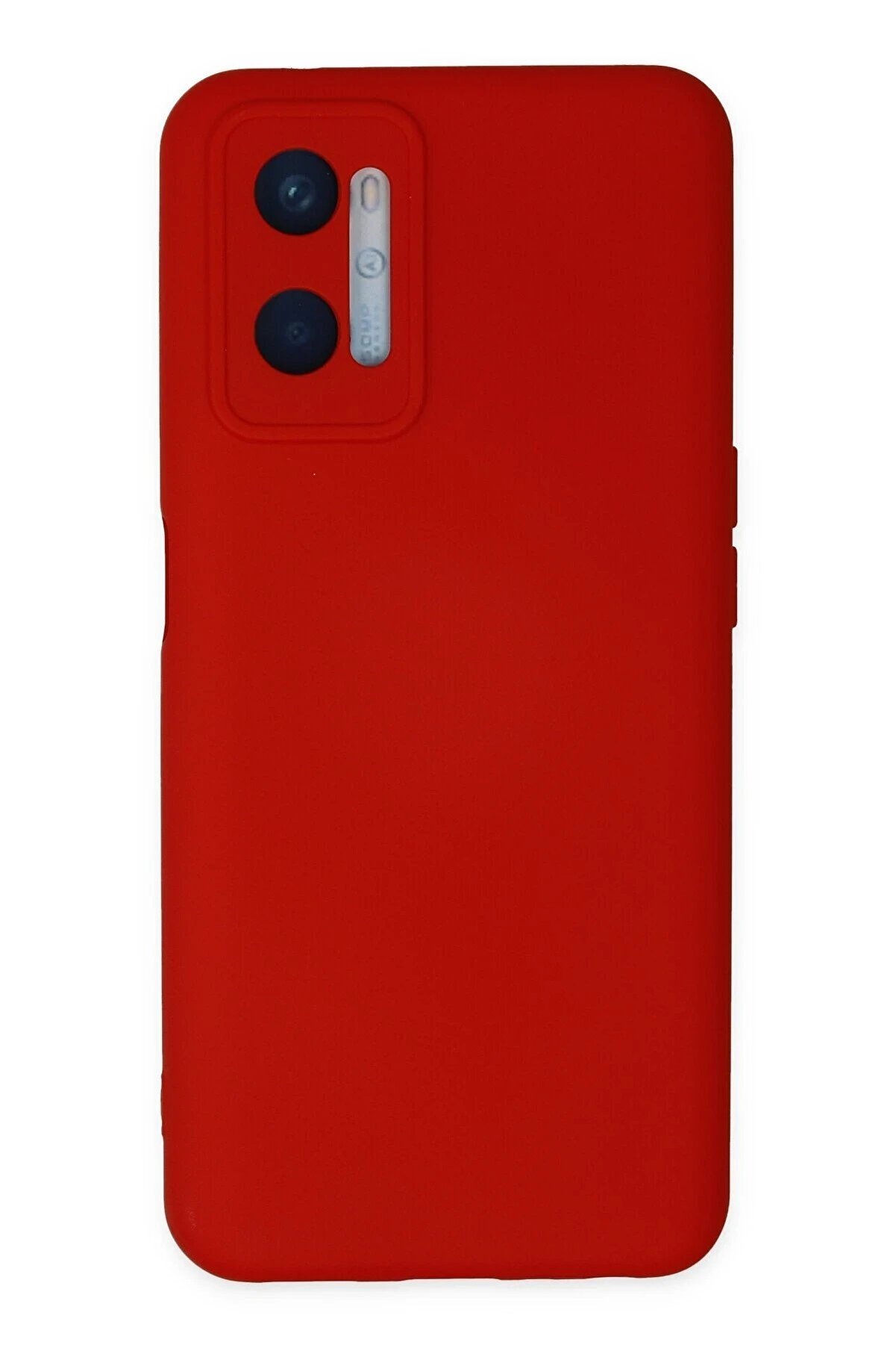 CepteToptan Oppo A96 Kılıf Nano içi Kadife Silikon - Kırmızı - DROPX5659-1571