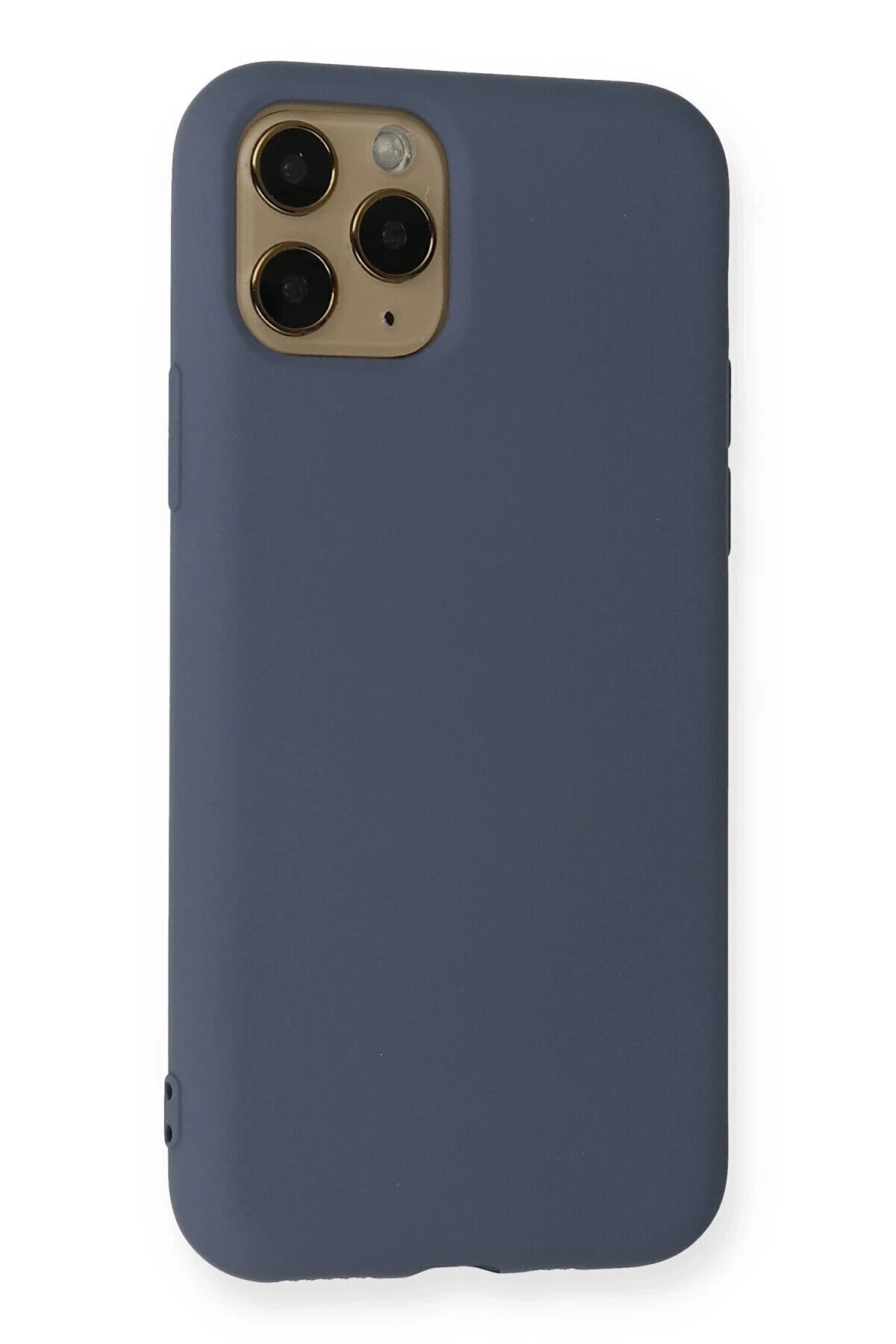 İphone 11 Pro Kılıf Nano İçi̇ Kadi̇fe Si̇li̇kon - Gri̇ - Dropx6514-2486