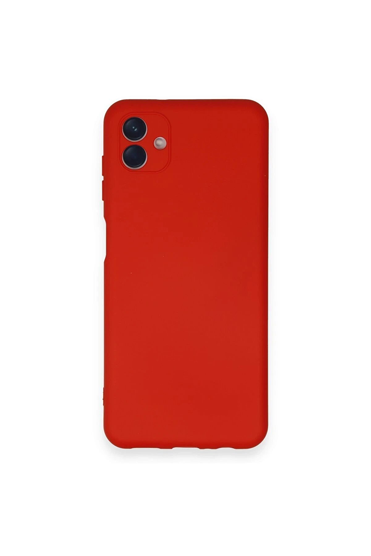 CepteToptan Samsung Galaxy A04 Kılıf Nano içi Kadife Silikon - Kırmızı - DROPX2196-5795